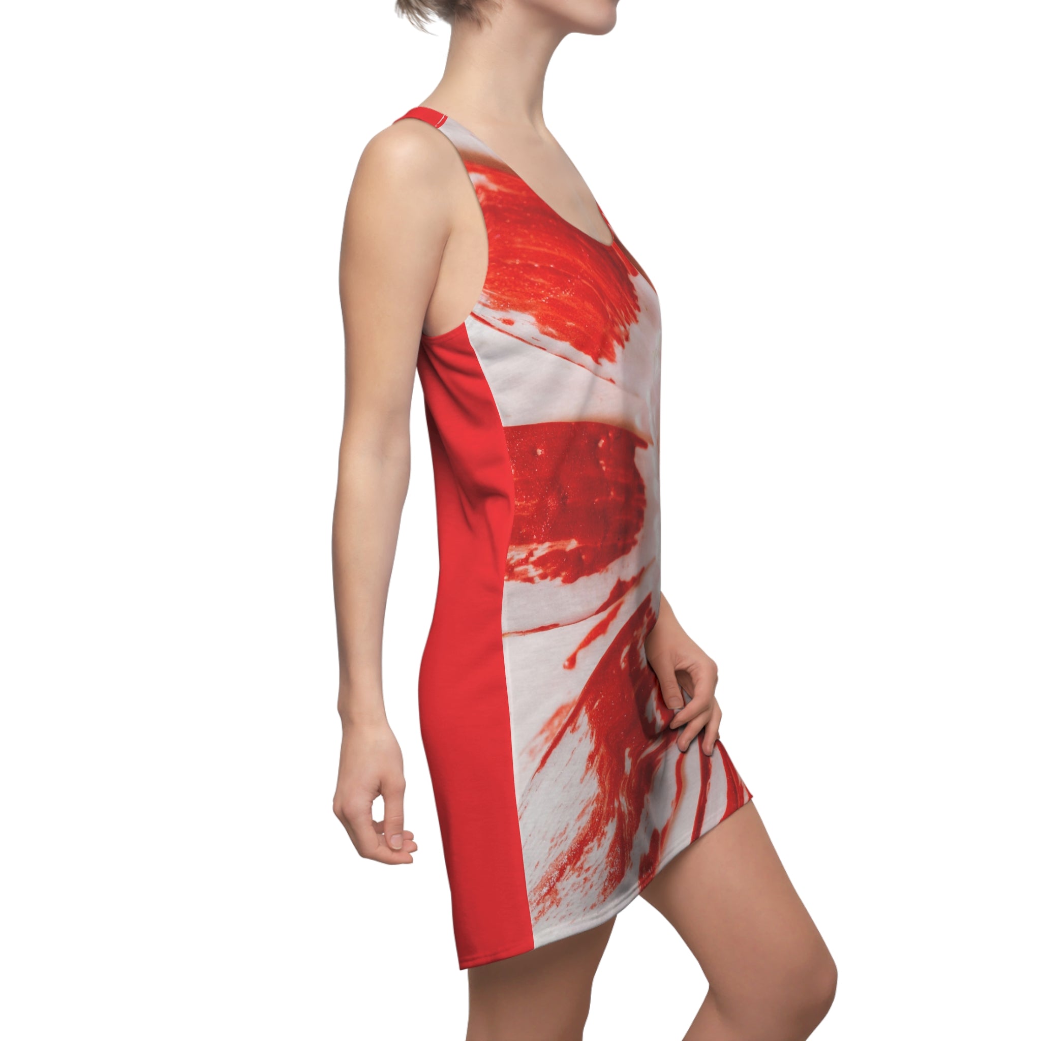Viringee Women's Red Nucleus Racerback Dress
