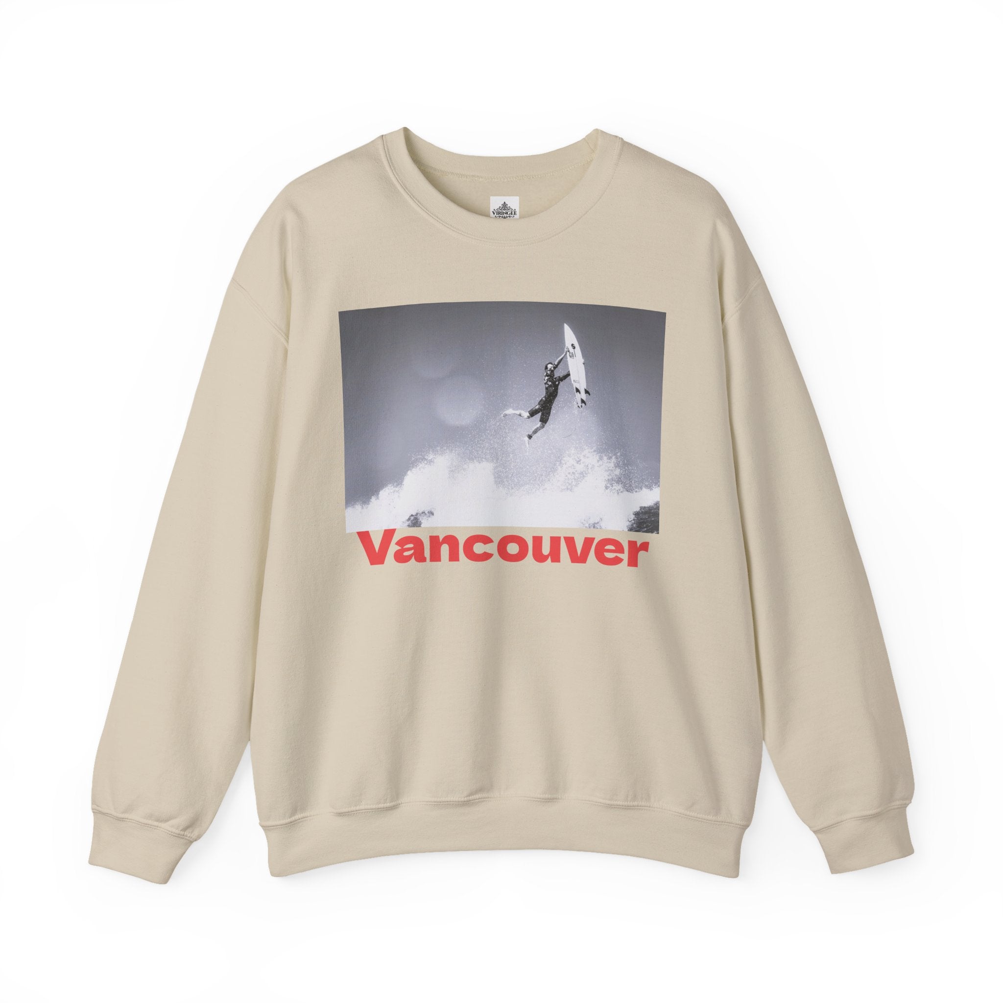 Viringee Vancouver Surf Crewneck Unisex Sweatshirt