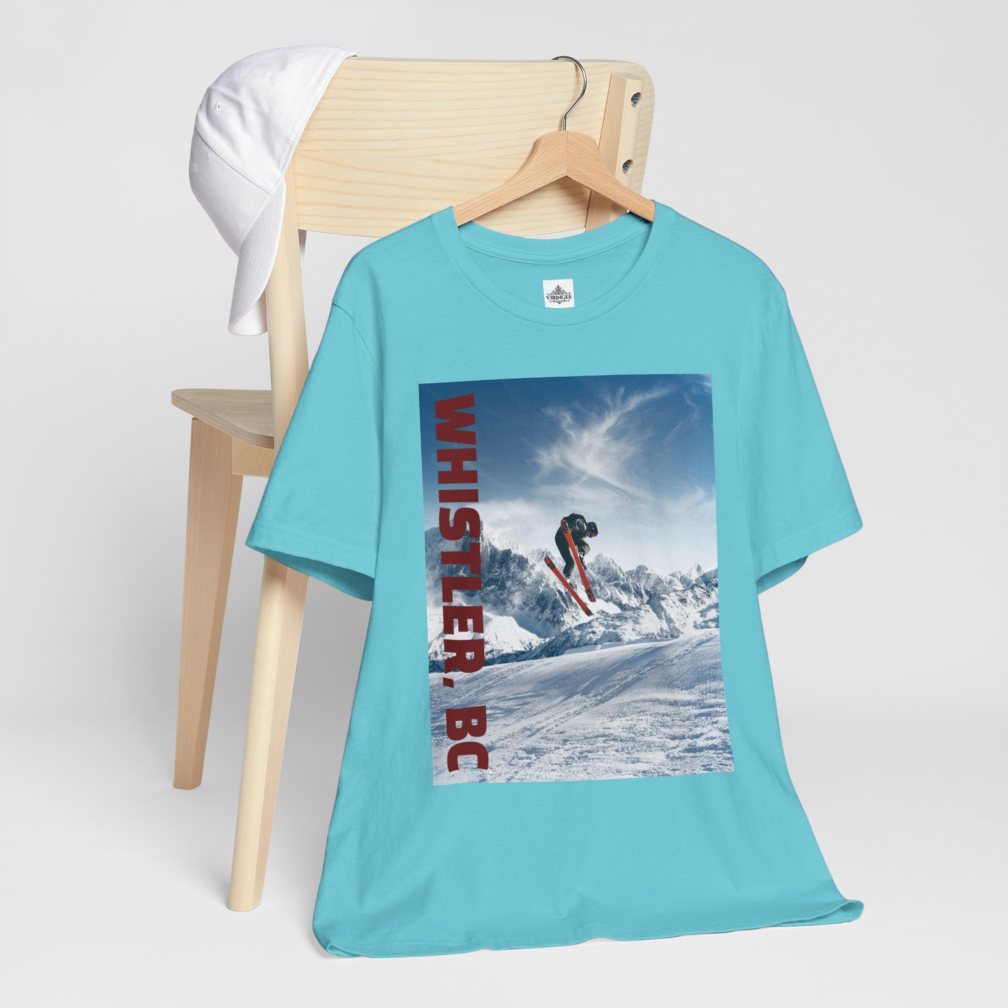 Viringee Whistler BC Snowboarder Short Sleeve Tee