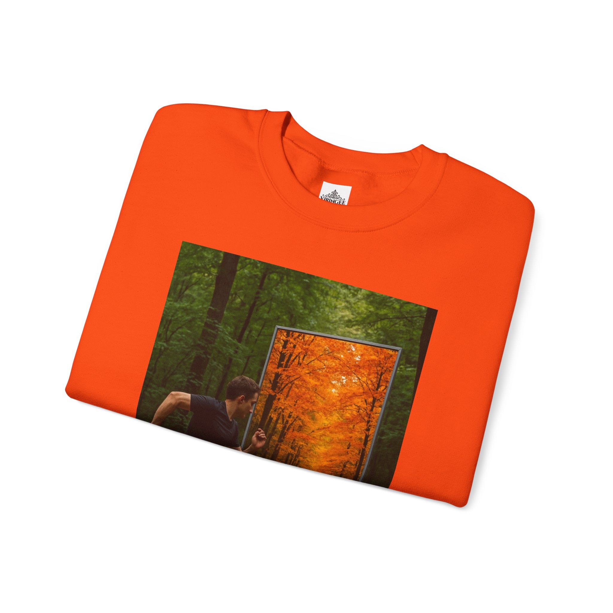 Viringee Fall Door Unisex Heavy Blend™ Crewneck Sweatshirt