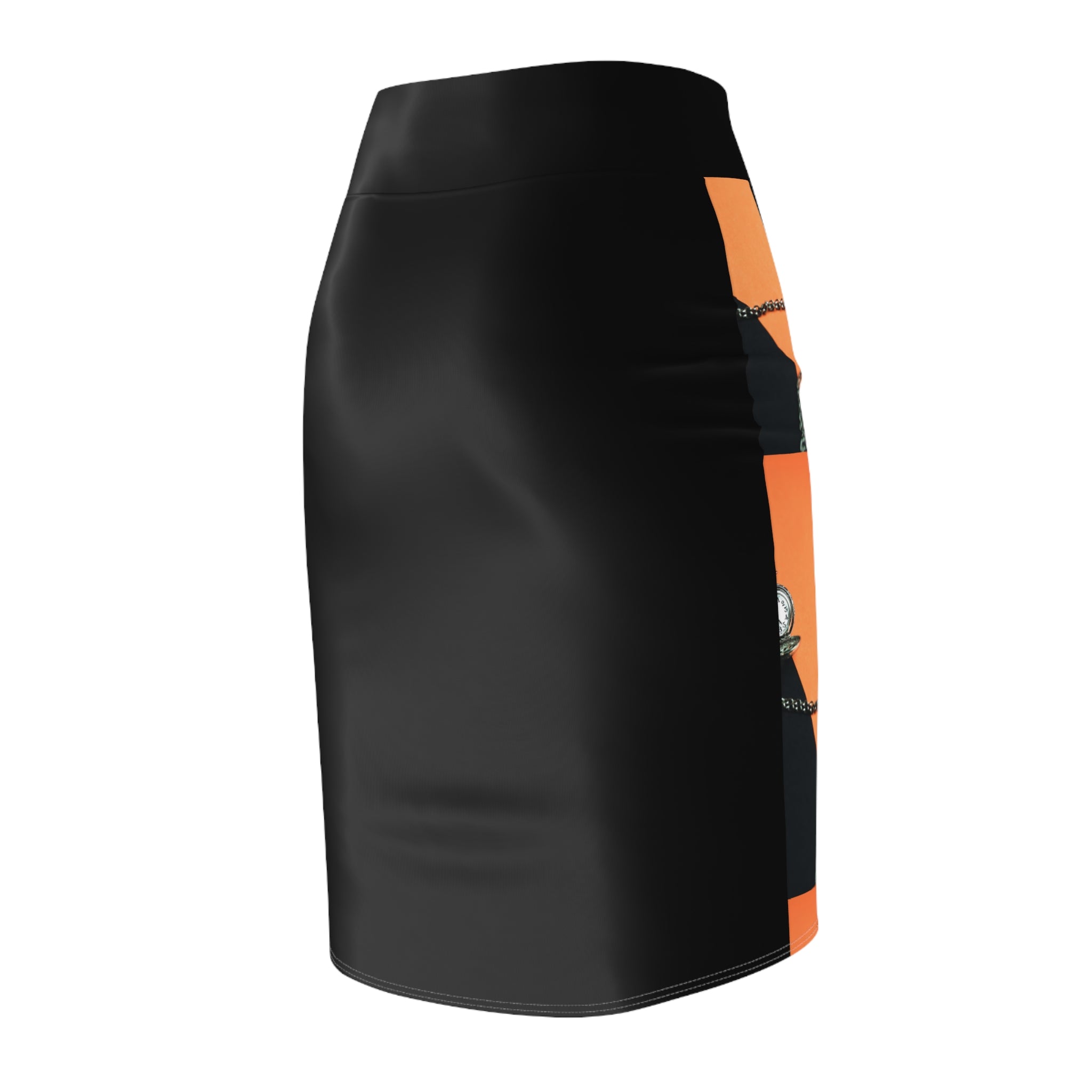Viringee Pocket Watch Women's Pencil Skirt