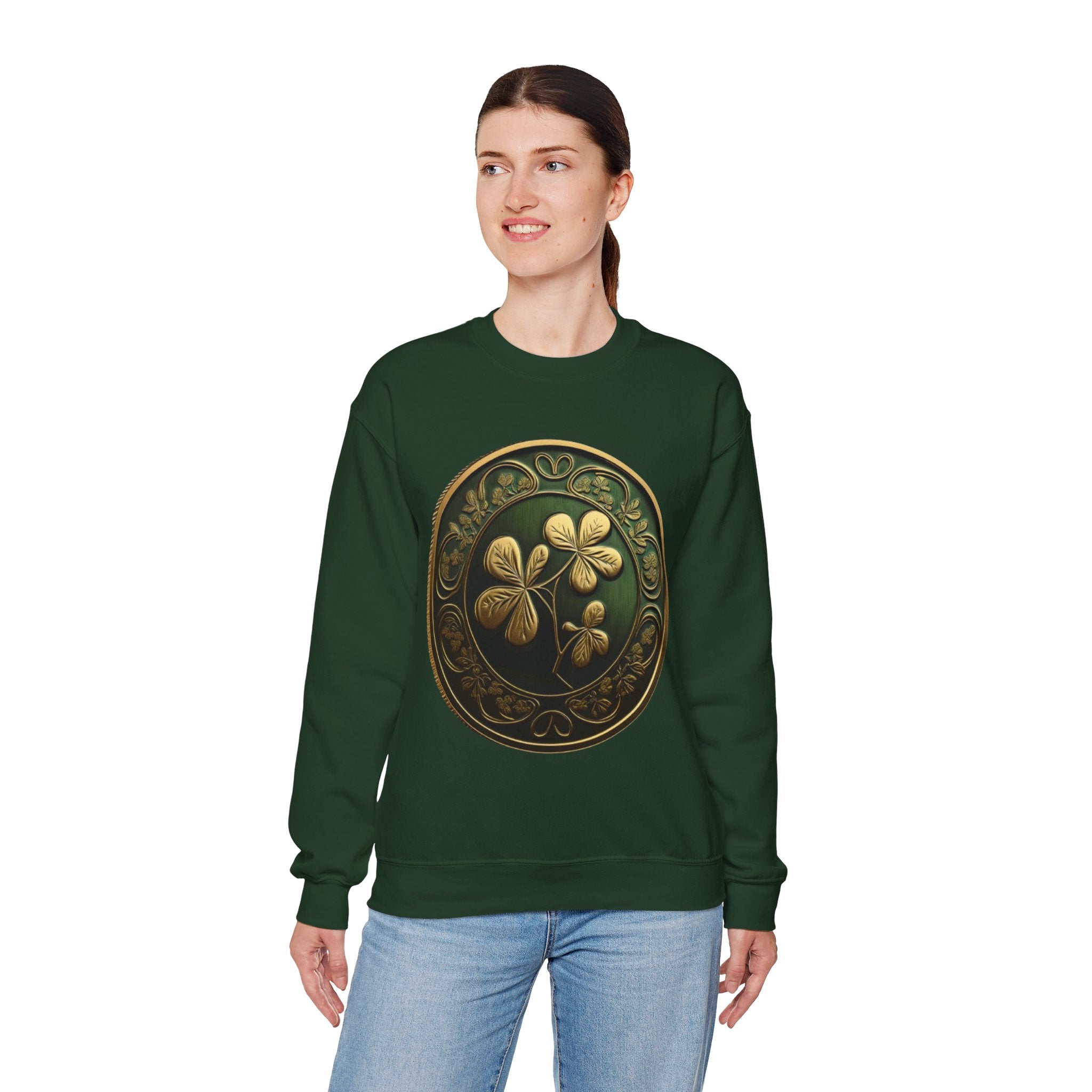 Viringee Seal of leaves Crewneck Sweatshirt