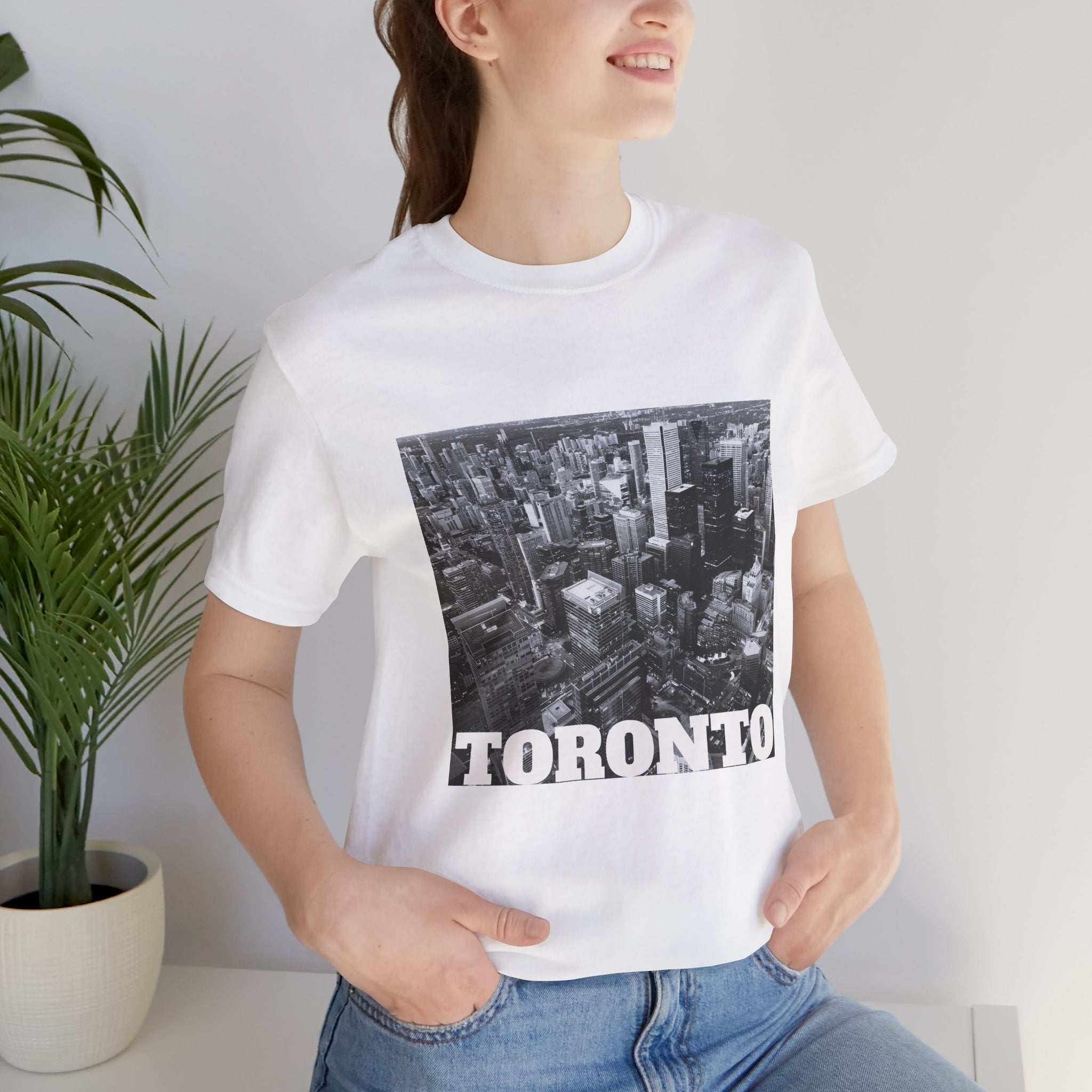Downtown Toronto skyline T-shirt, unisex short sleeve style