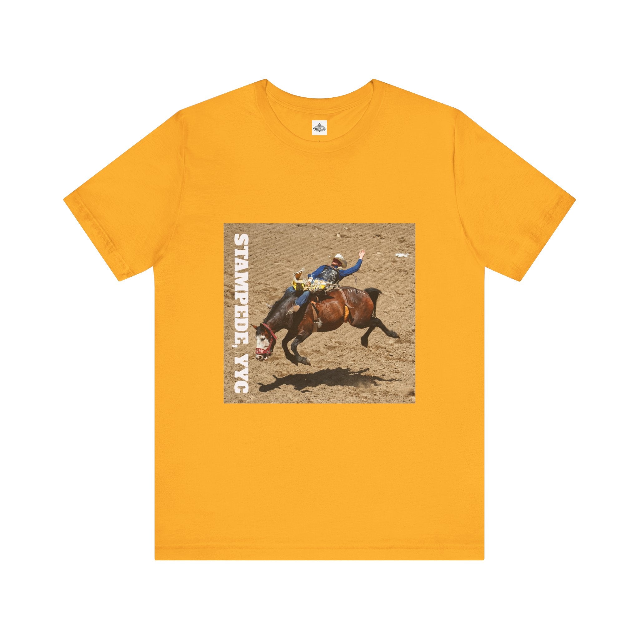 Unisex Calgary rodeo T-shirt by Viringee with Stampede design