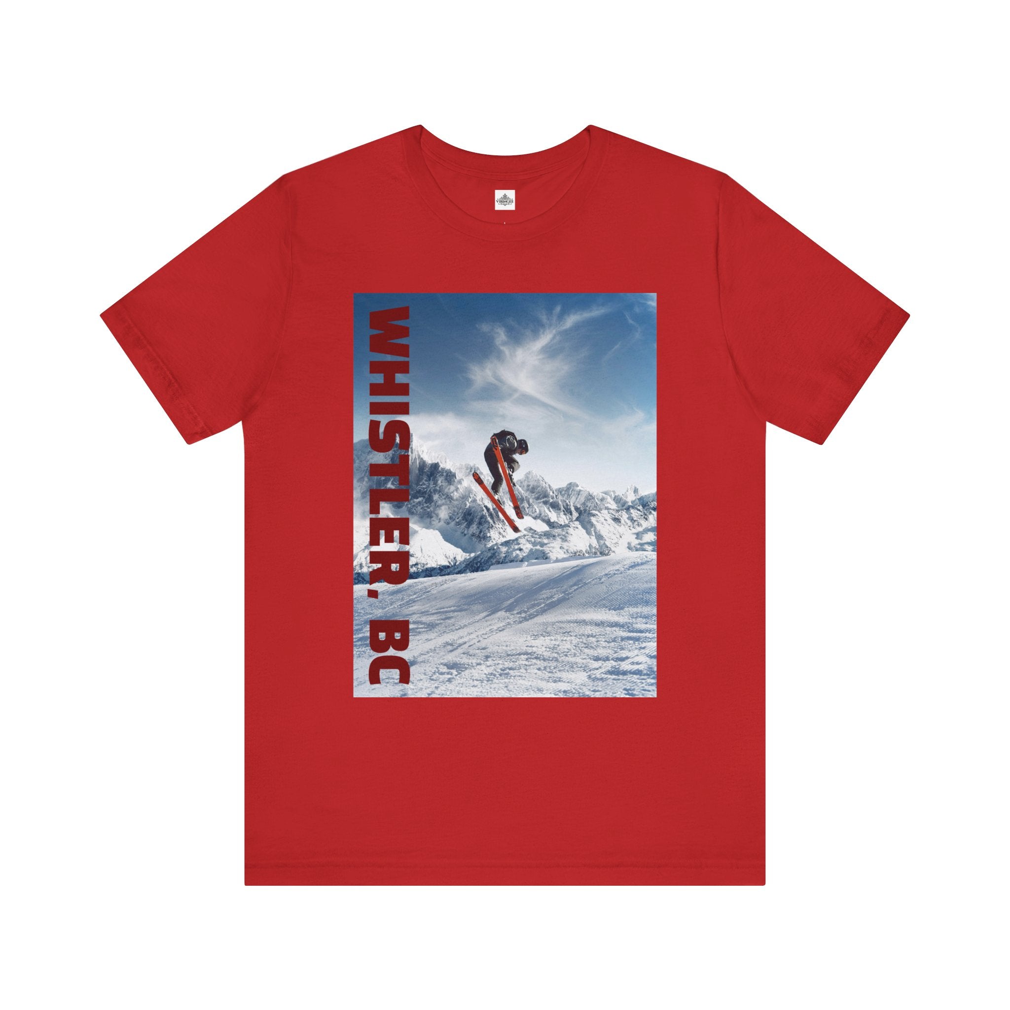 Viringee Whistler BC Snowboarder Short Sleeve Tee