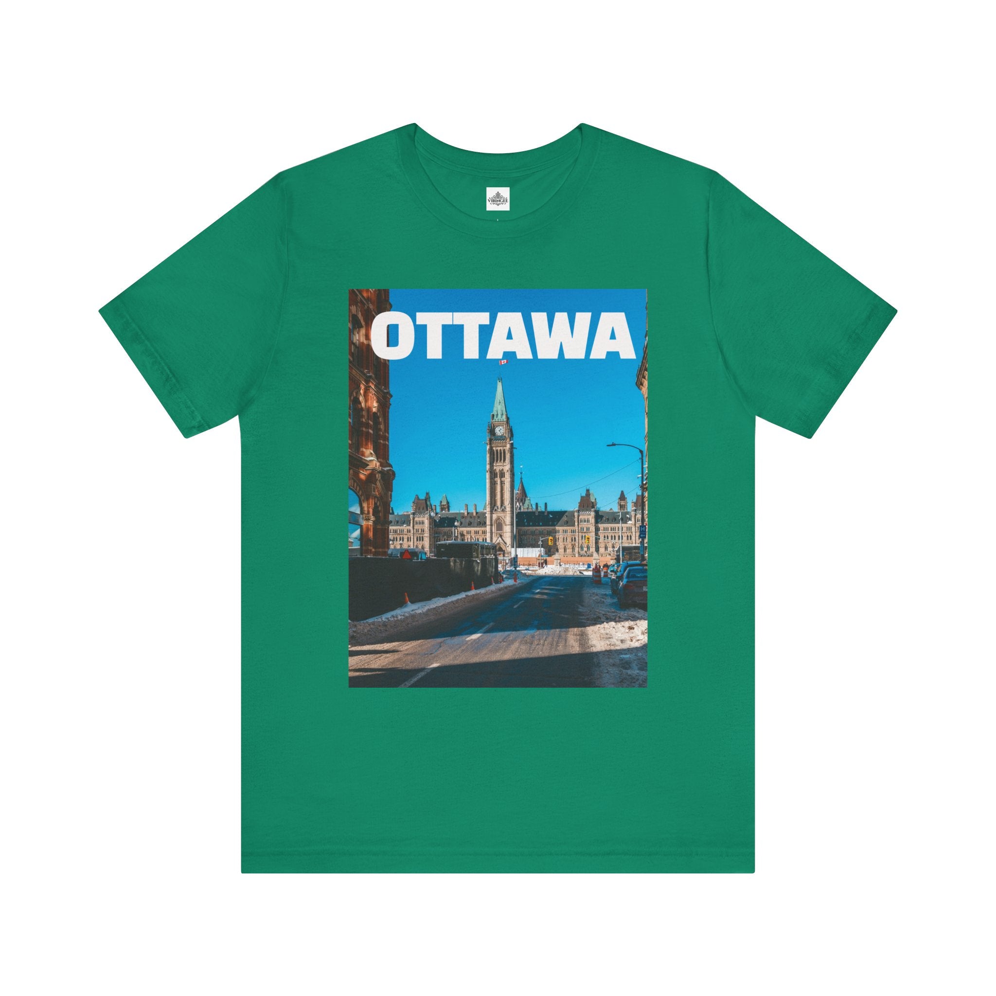 Unisex Ottawa T-shirt with bold city design by Viringee