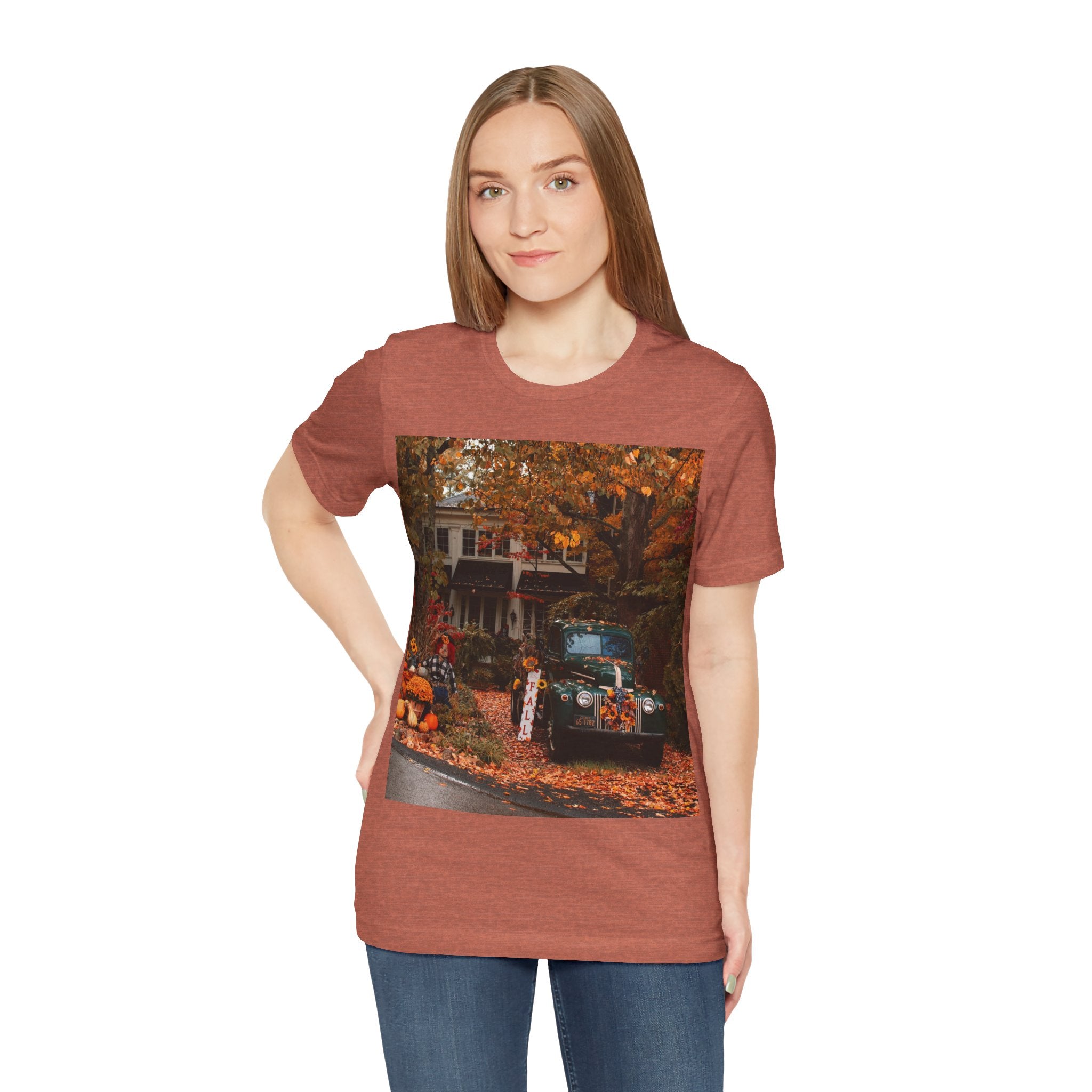 Viringee Autumn Vibes Unisex Jersey T Shirt