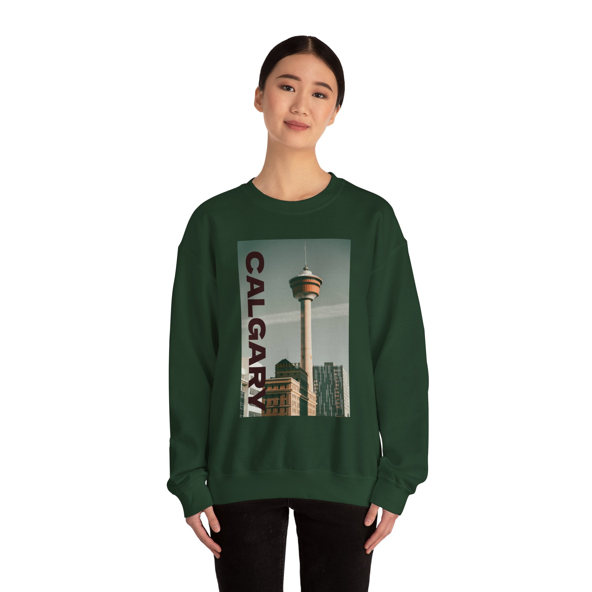 Viringee Calgary Tower Crewneck Sweatshirt