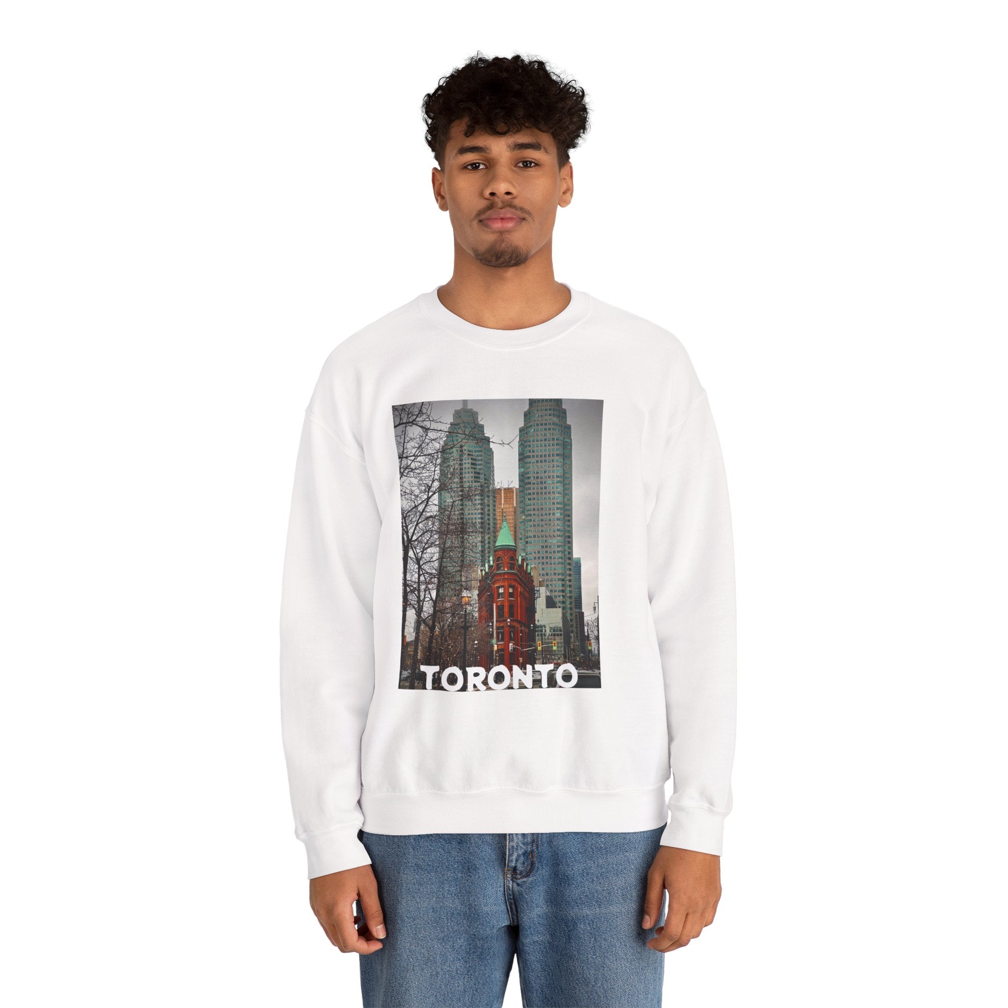 Viringee Toronto Gooderham Flatiron Building Unisex Crewneck Sweatshirt