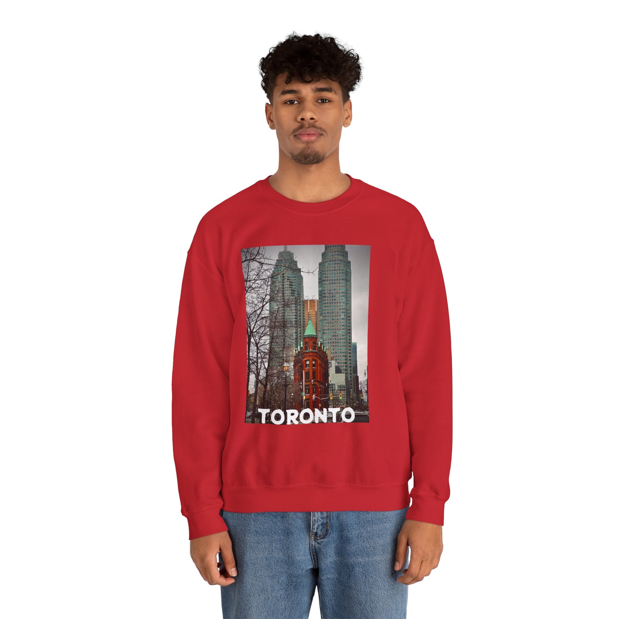 Viringee Toronto Gooderham Flatiron Building Unisex Crewneck Sweatshirt
