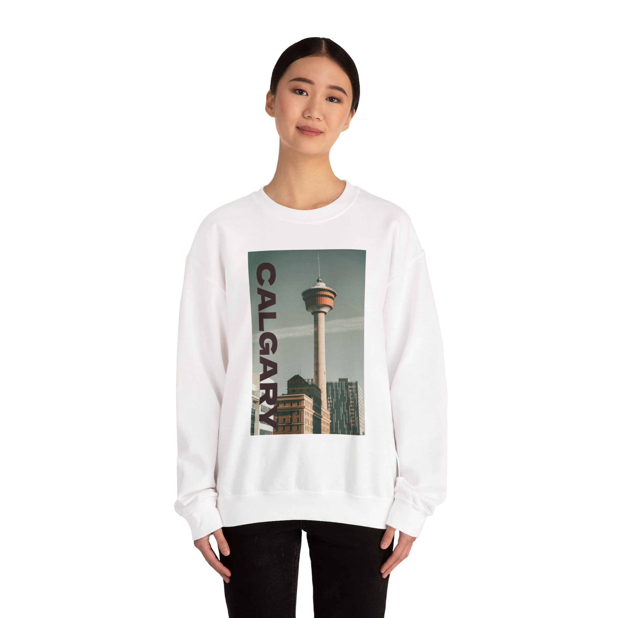 Viringee Calgary Tower Crewneck Sweatshirt