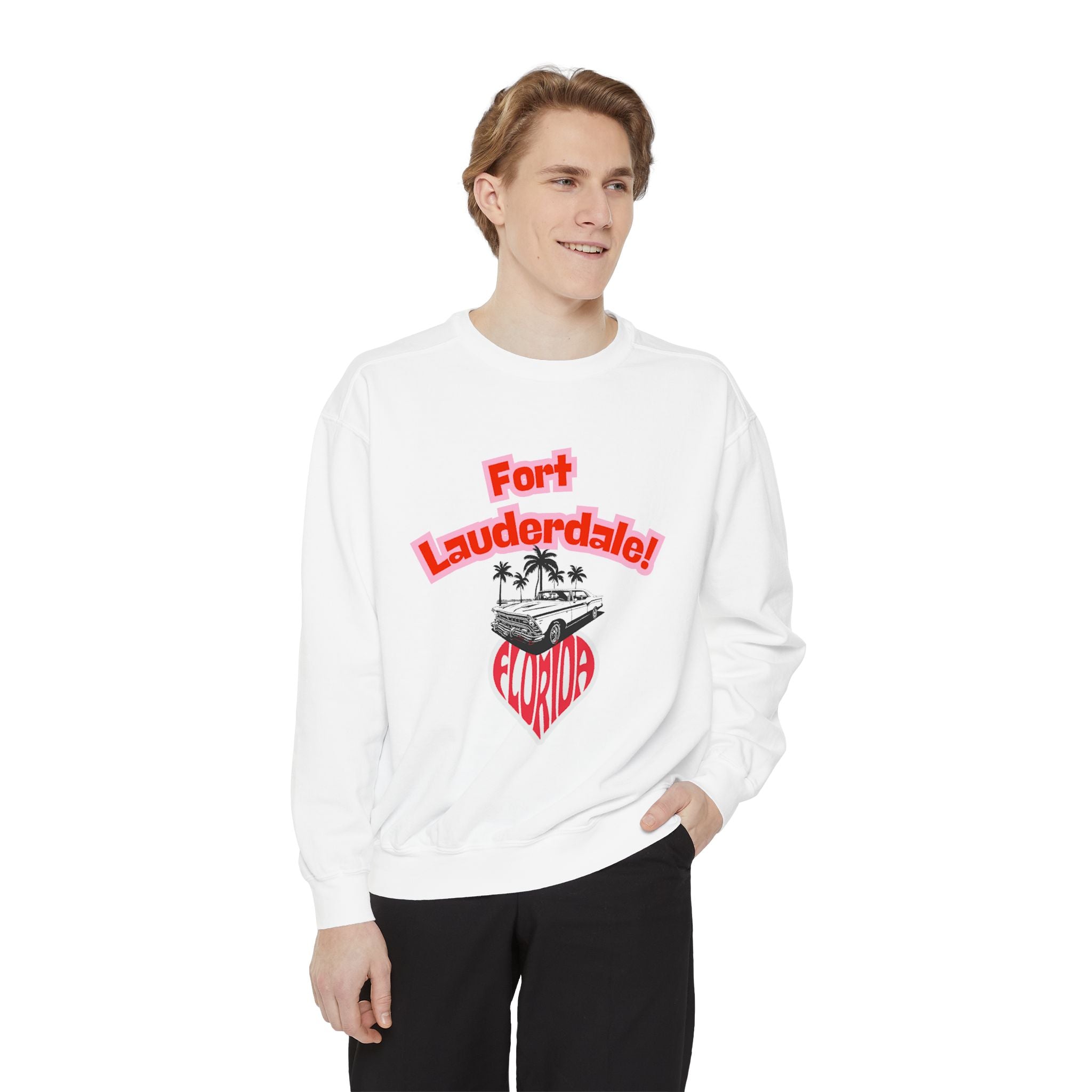 Viringee Fort Lauderdale Florida Vintage Graphic Sweatshirt