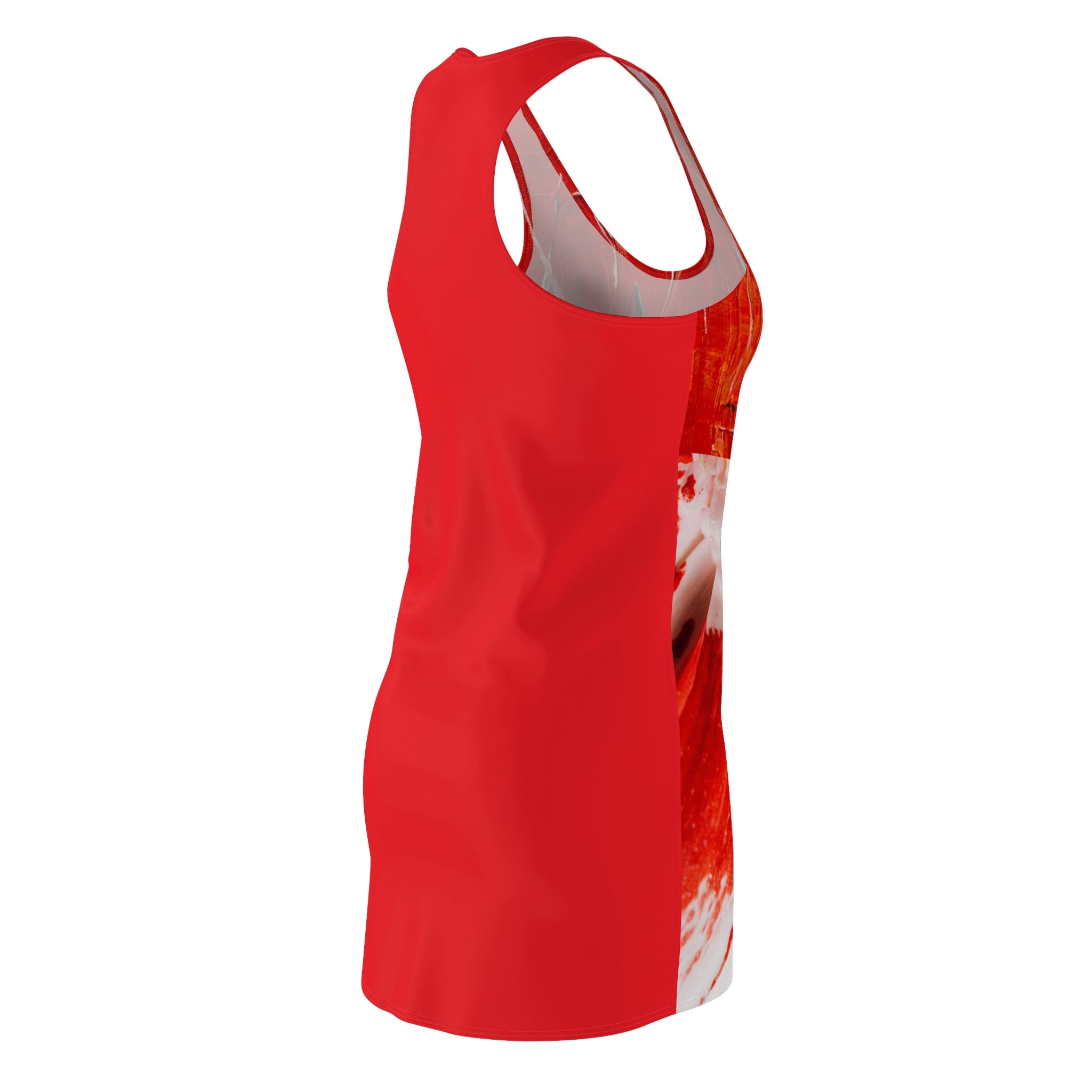 Viringee Women's Red Floral Fantastic Racerback Dress