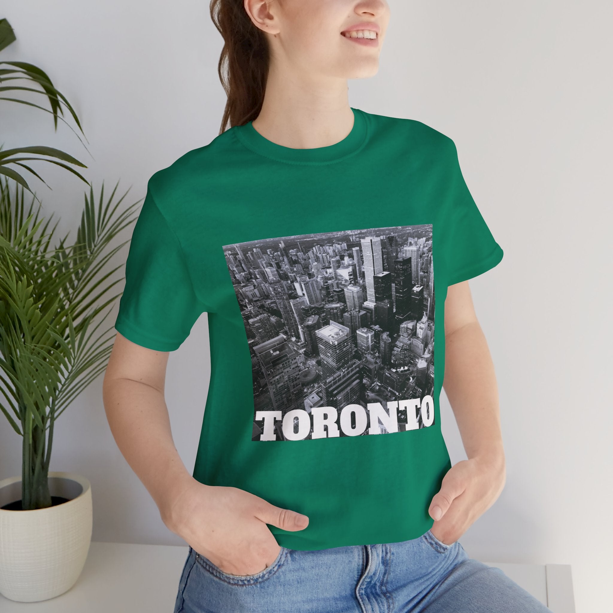 Downtown Toronto skyline T-shirt, unisex short sleeve style