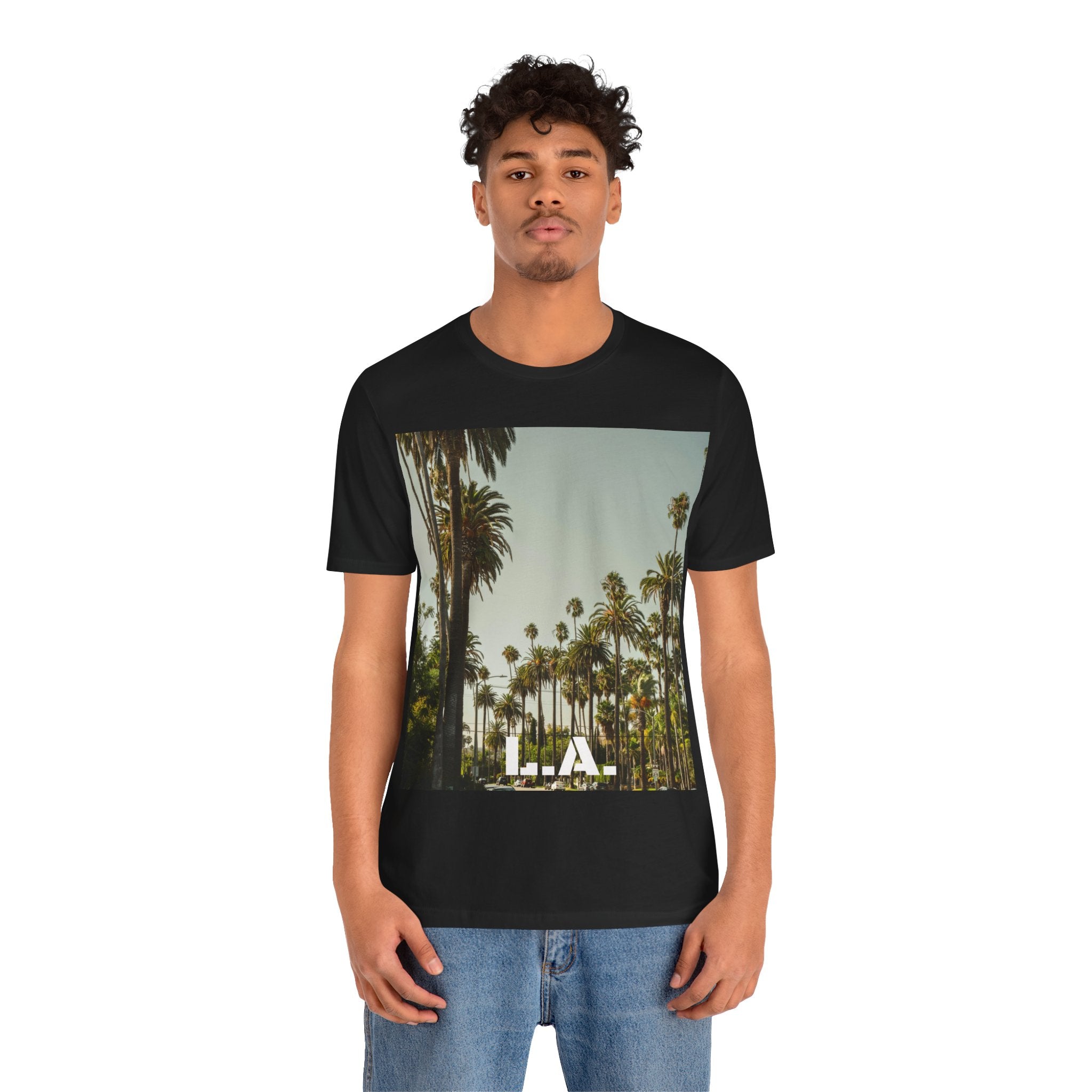 Viringee LA Palm Unisex Trees Graphic T-shirt