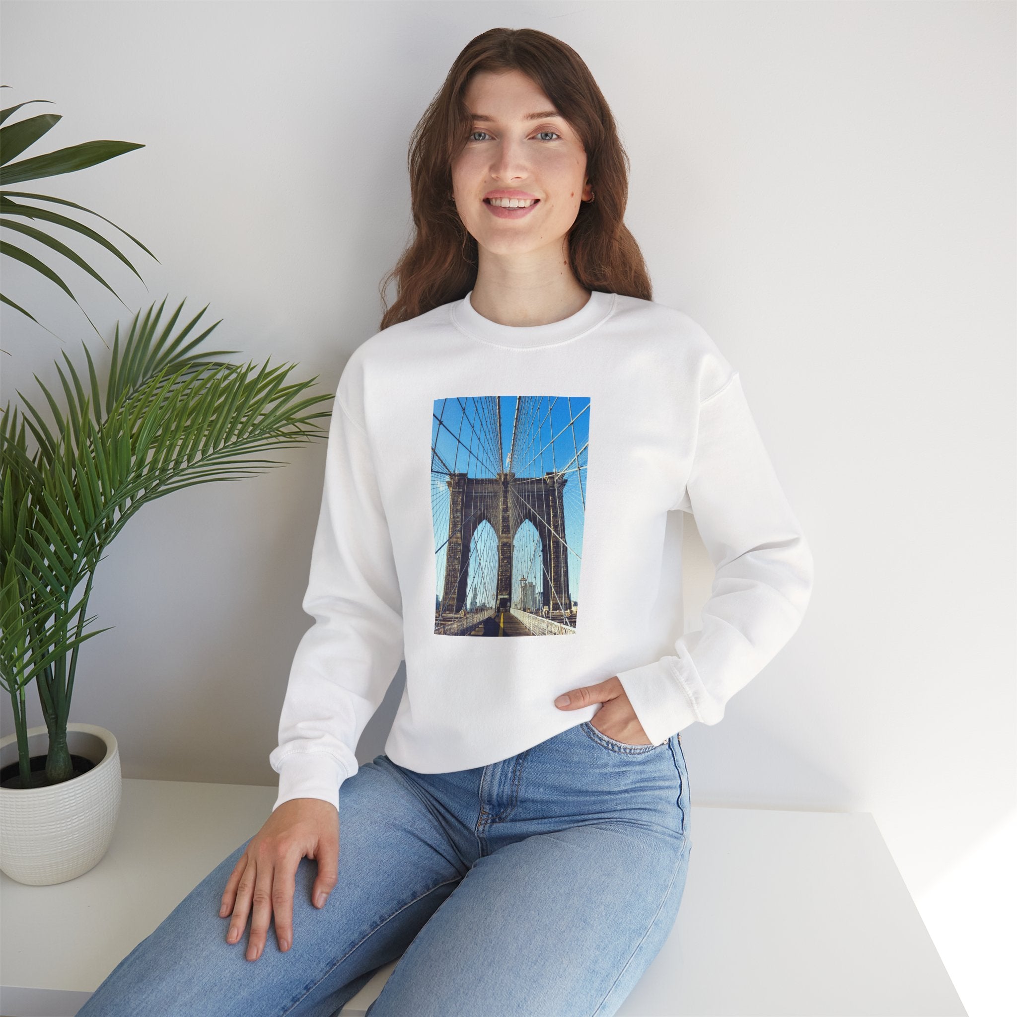 Viringee Brooklyn Bridge Crewneck Sweatshirt