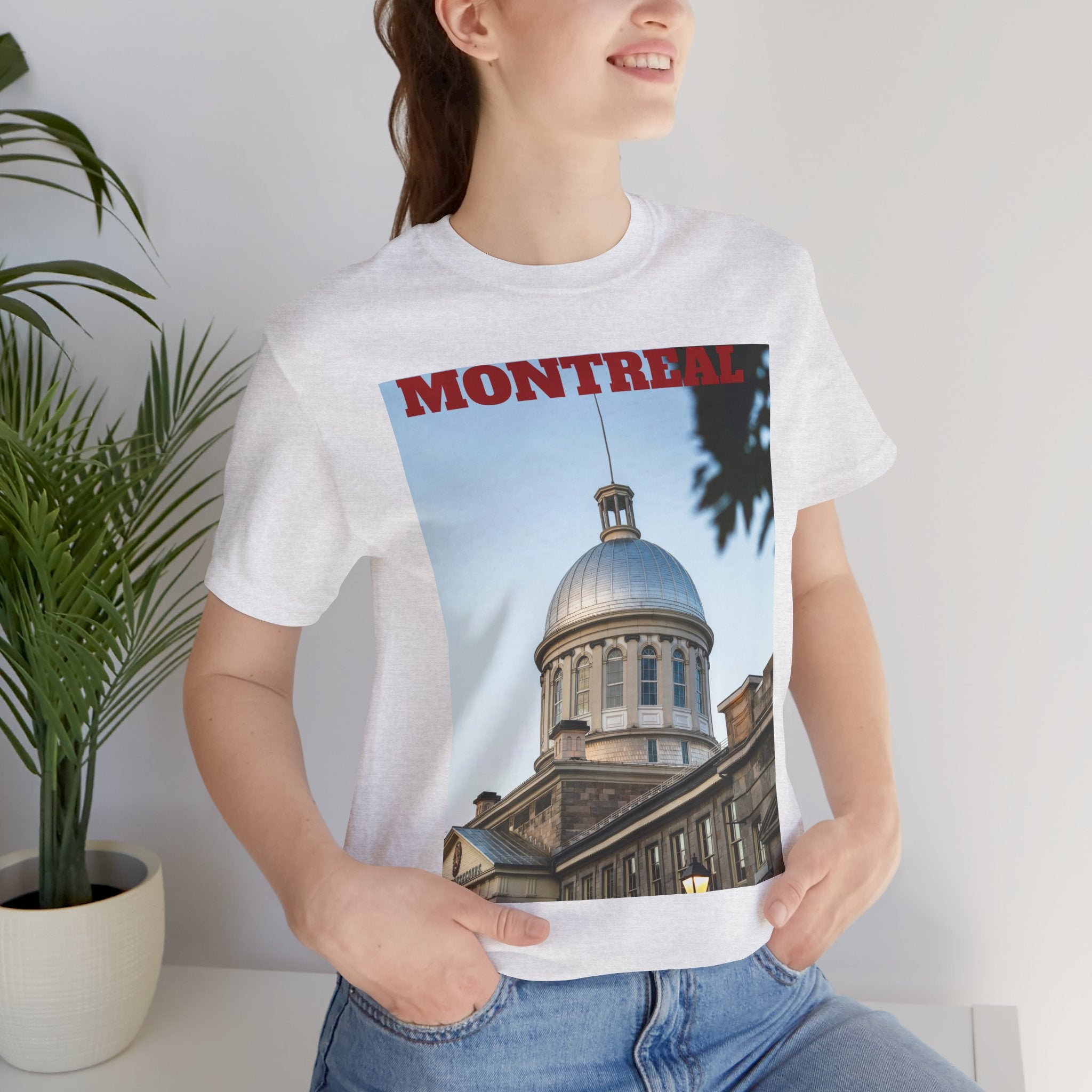 Unisex Old Montreal vintage T-shirt with city graphic