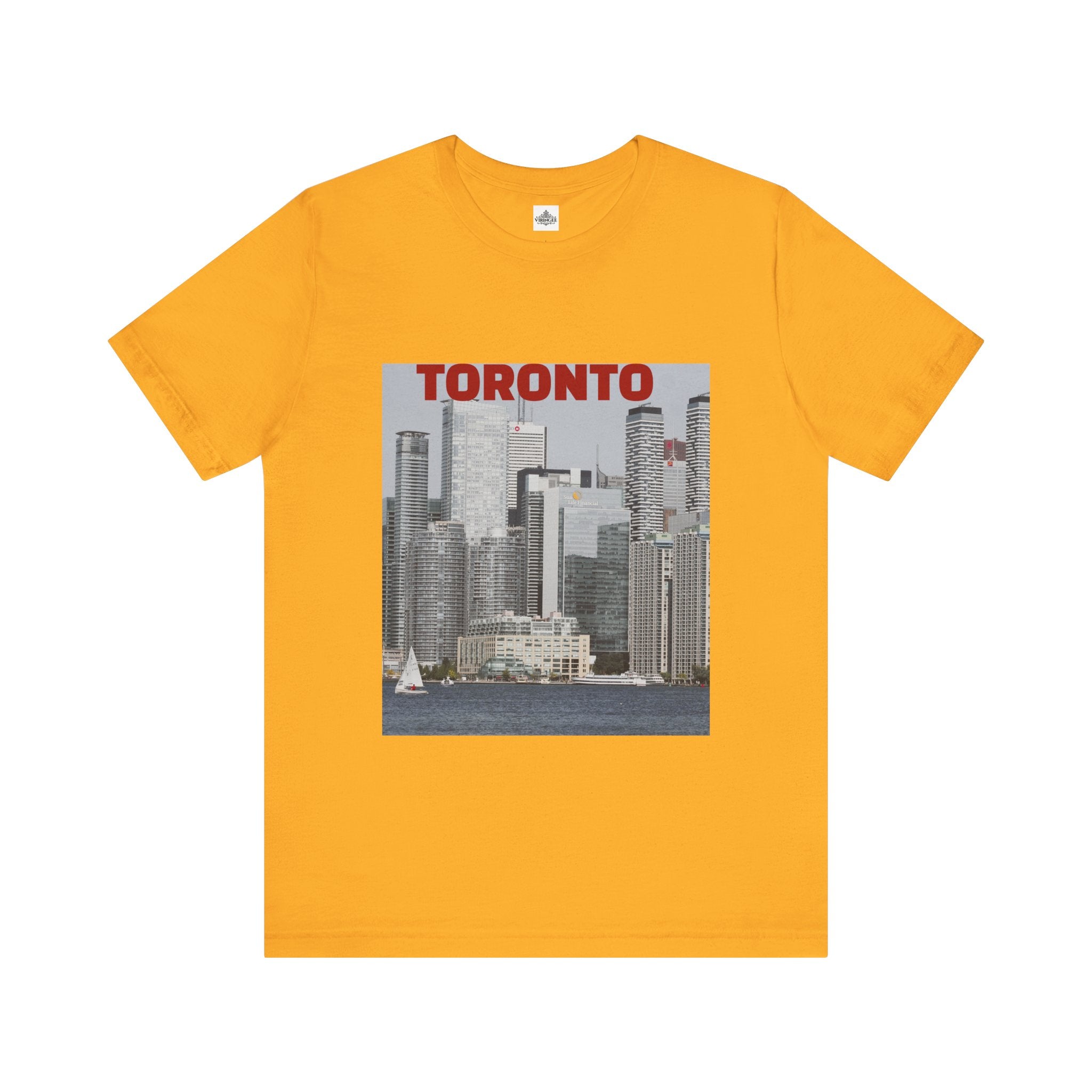 Unisex Toronto Harbor T-shirt inspired by city skyline