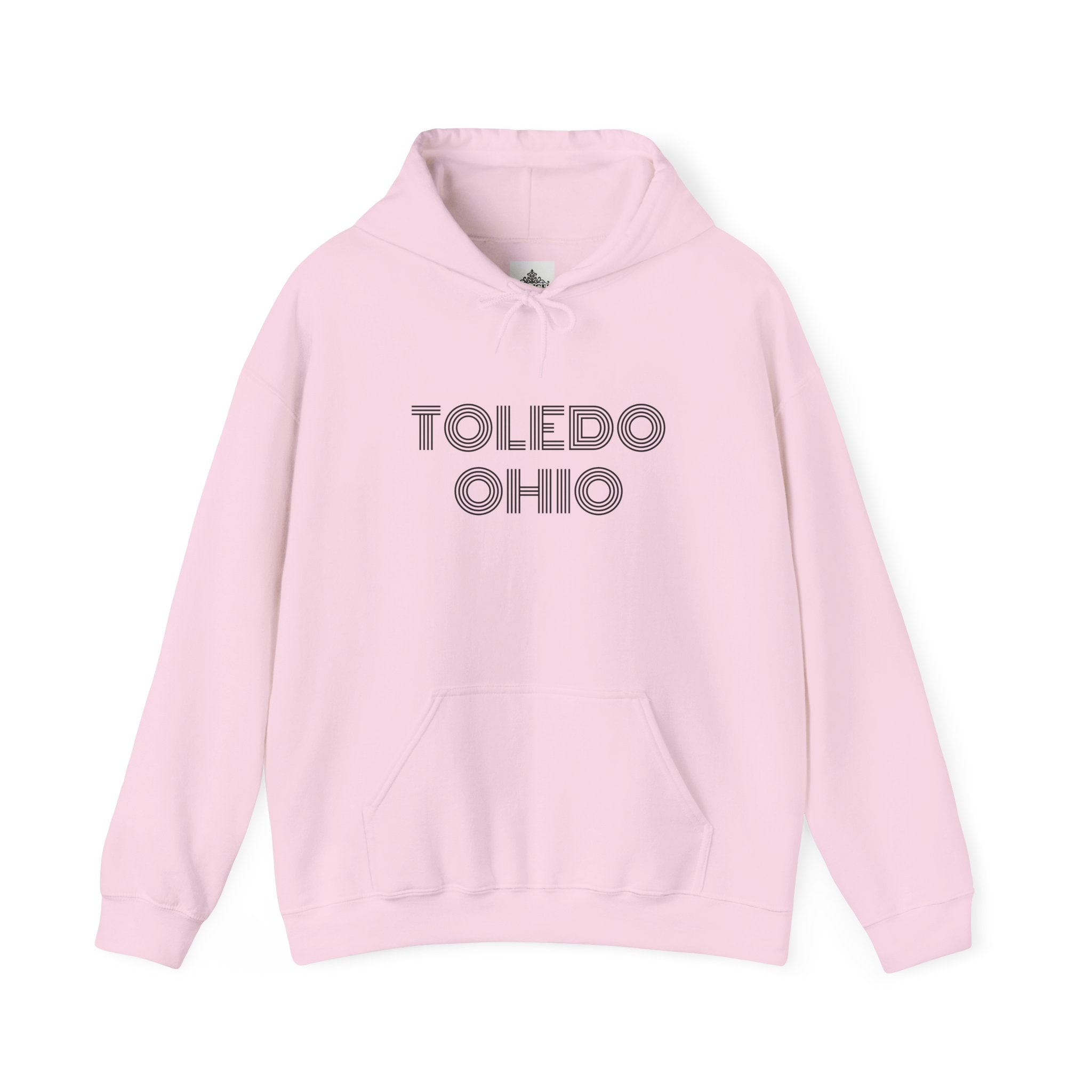 Viringee Toledo Ohio hoodie in classic fit with kangaroo pocket and drawstring hood