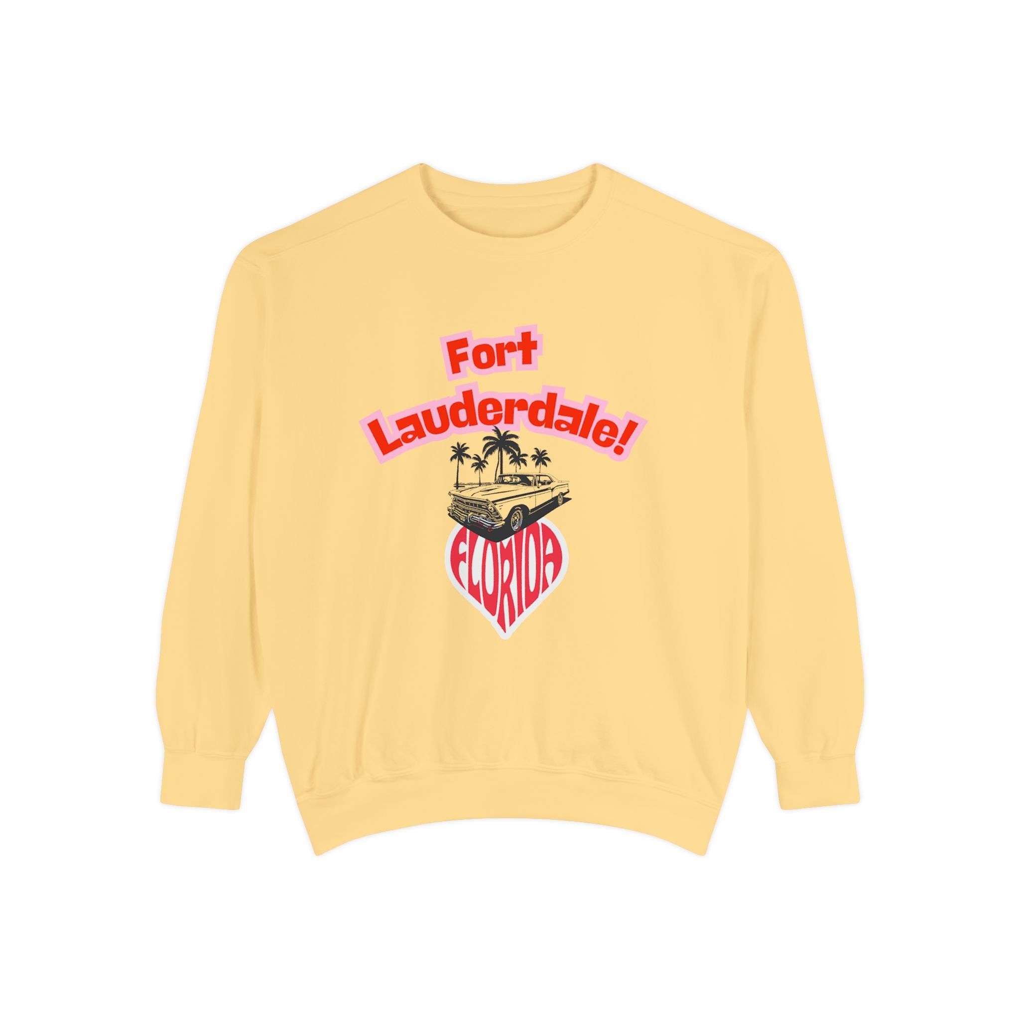 Viringee Fort Lauderdale Florida Vintage Graphic Sweatshirt