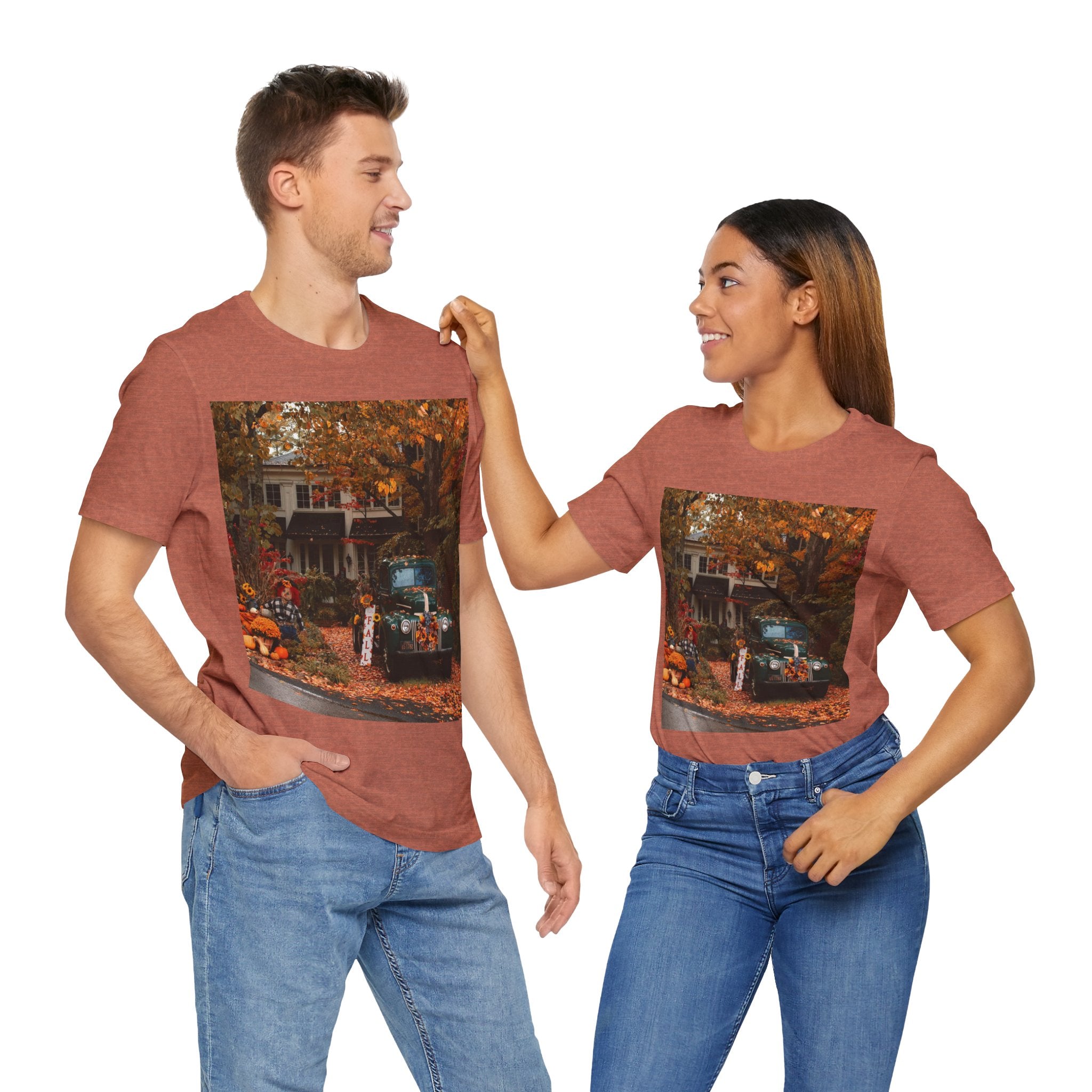 Viringee Autumn Vibes Unisex Jersey T Shirt