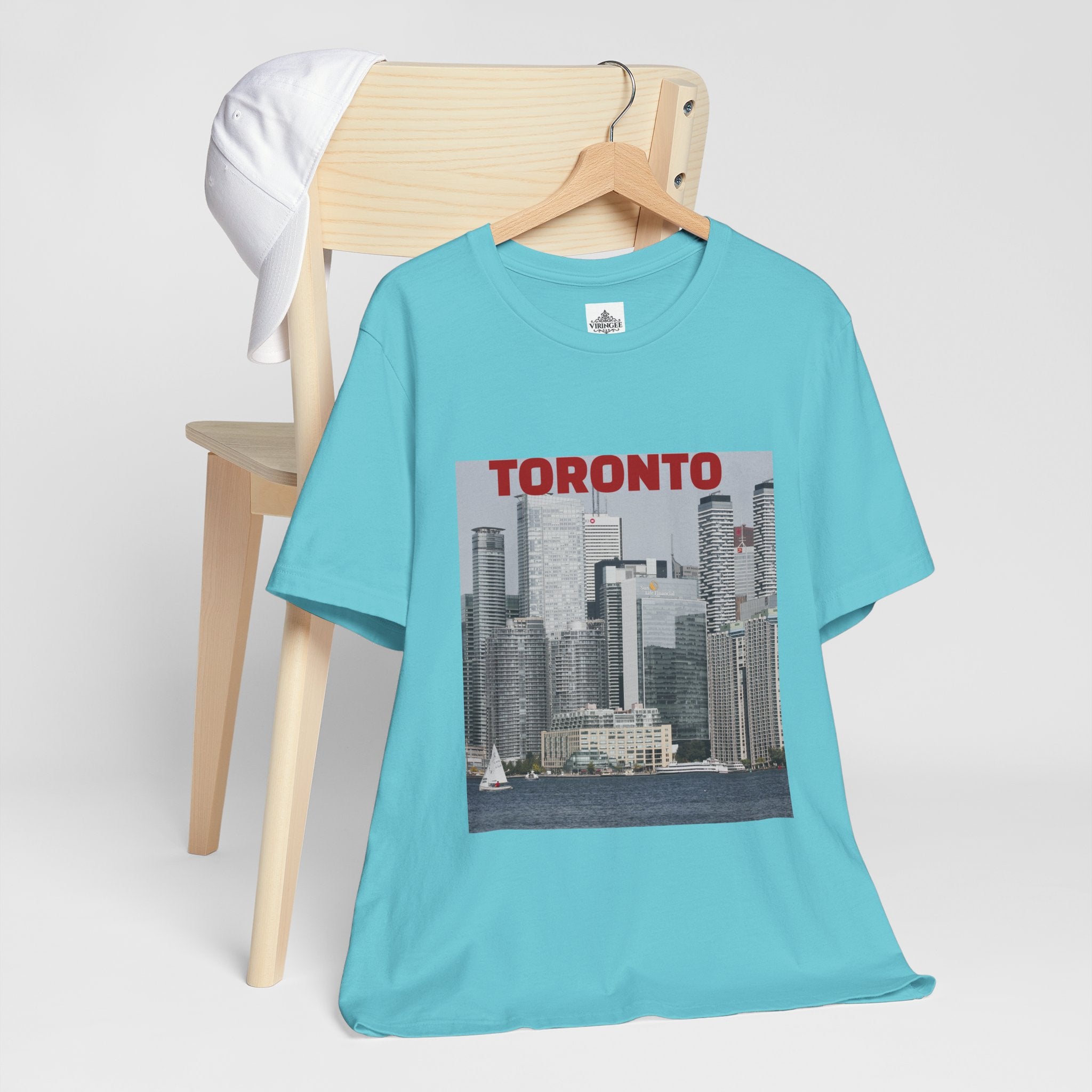 Unisex Toronto Harbor T-shirt inspired by city skyline