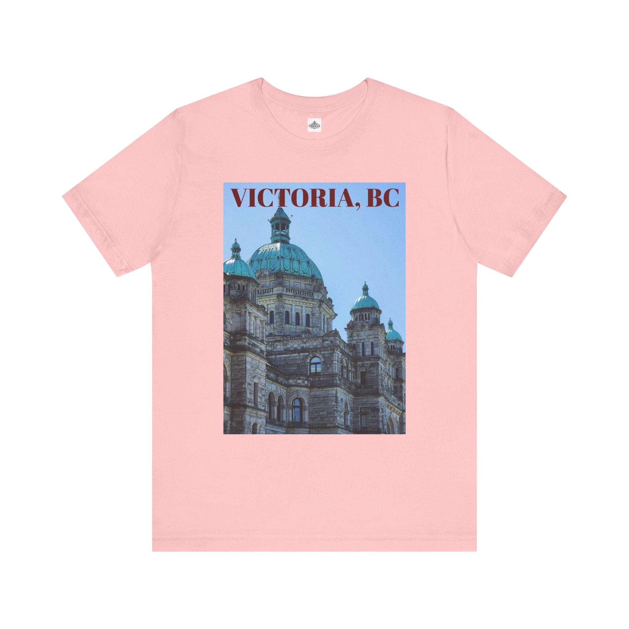 Unisex Victoria BC T-shirt with bold city design by Viringee