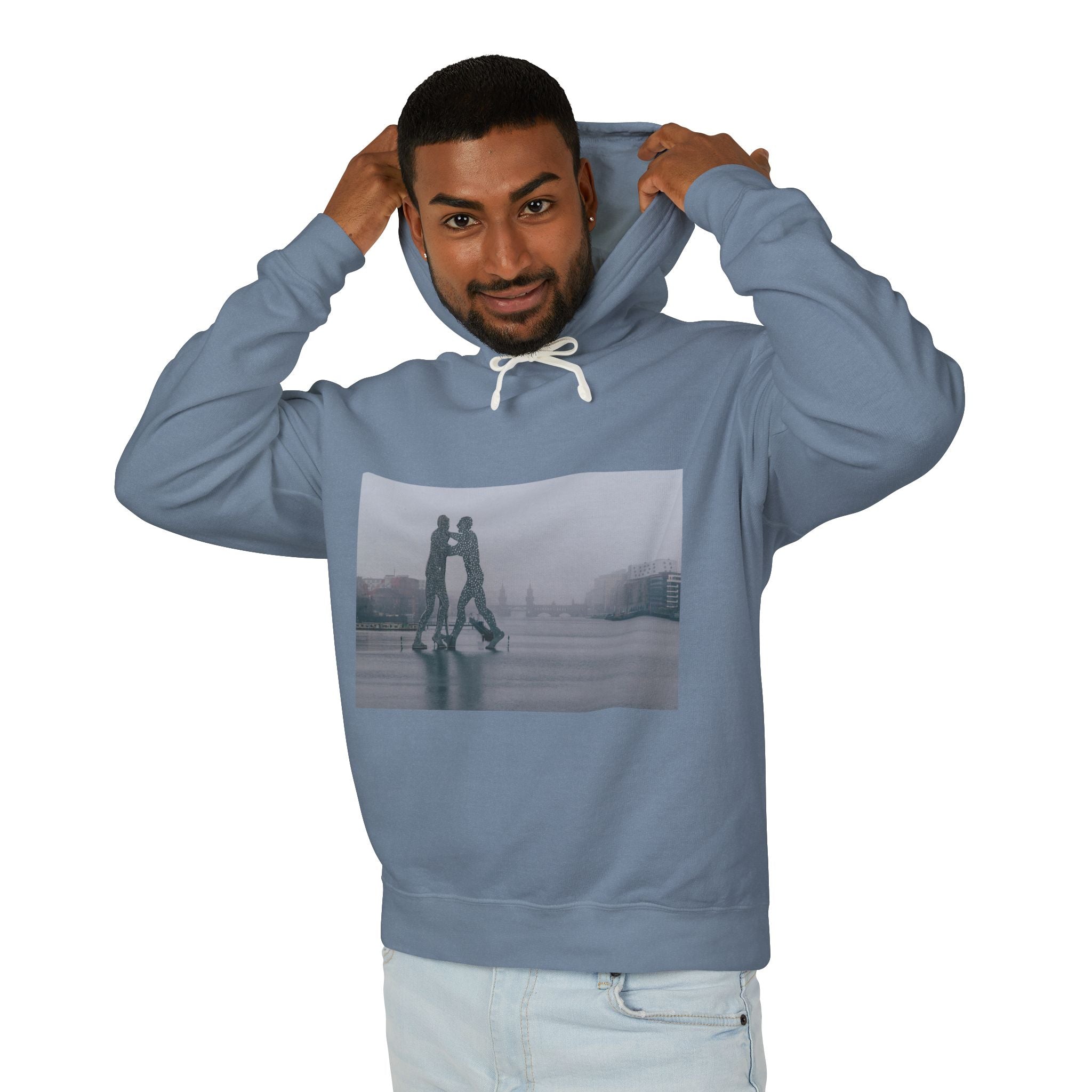 Viringee Molecule Man Unisex Lightweight Hooded Sweatshirt