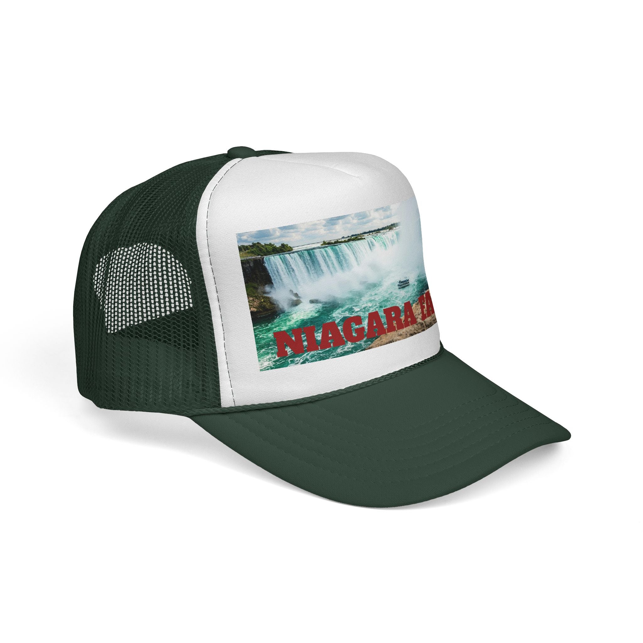 Unisex Niagara Falls trucker cap, breathable mesh back