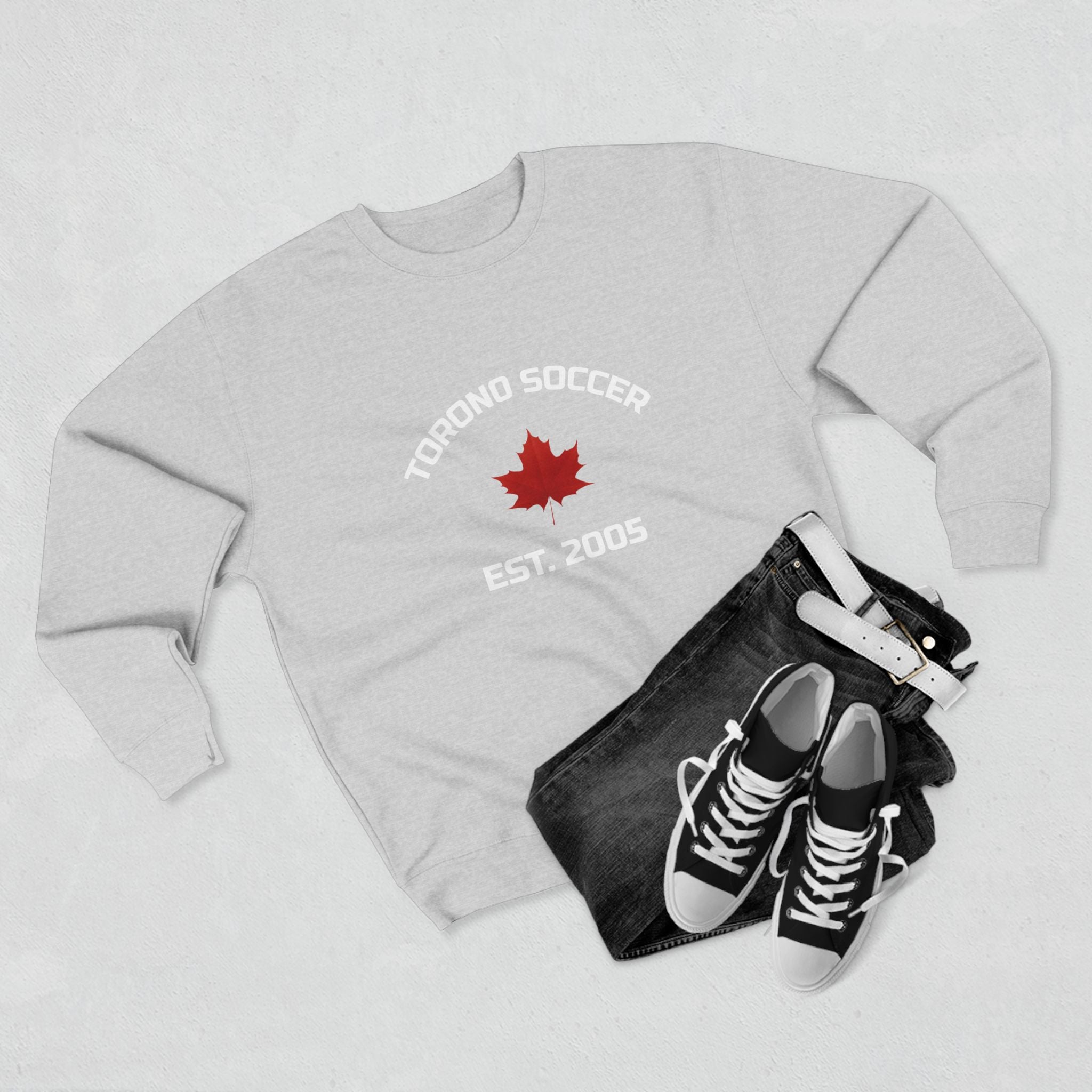 Viringee Toronto Soccer Graphic Unisex Crewneck Sweatshirt