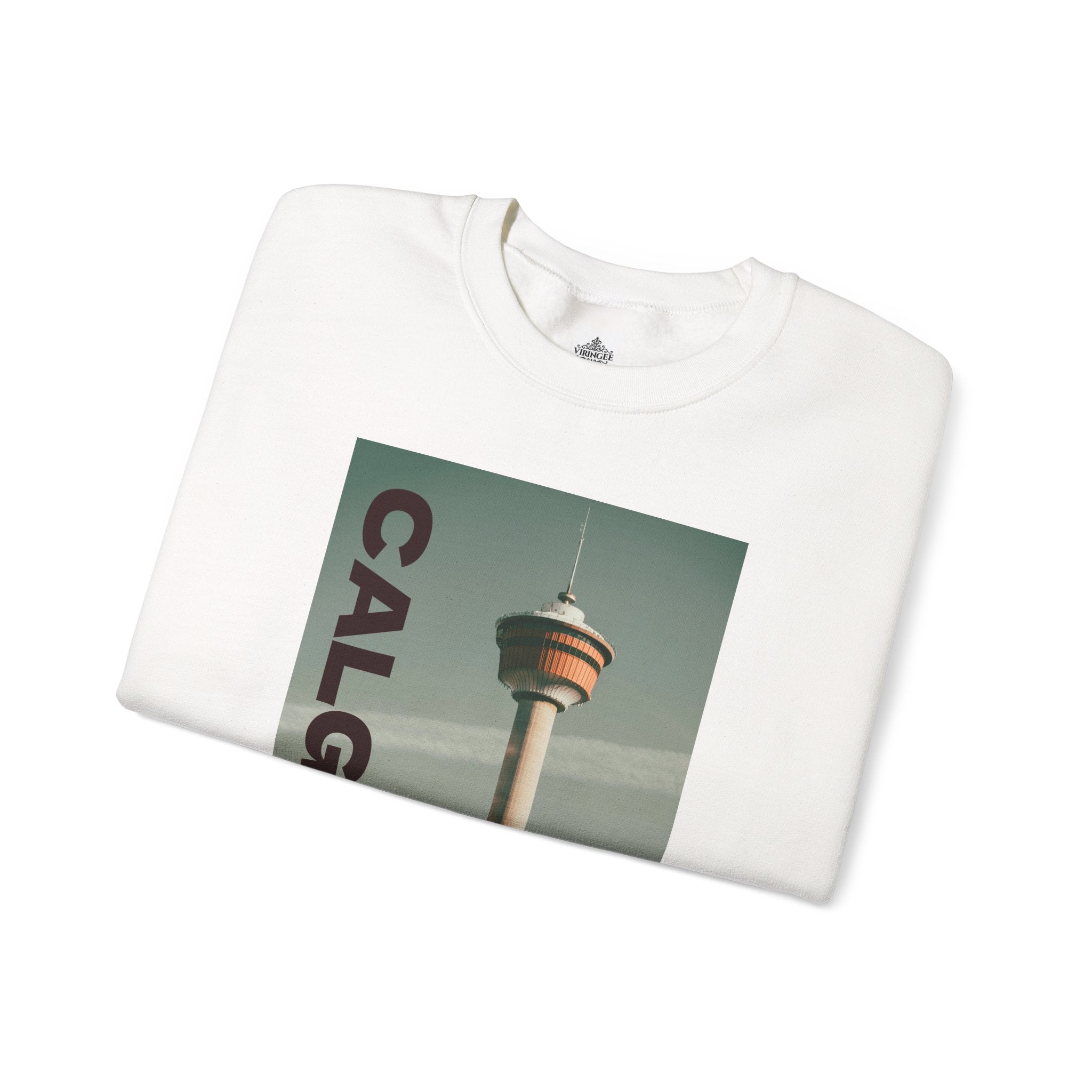 Viringee Calgary Tower Crewneck Sweatshirt