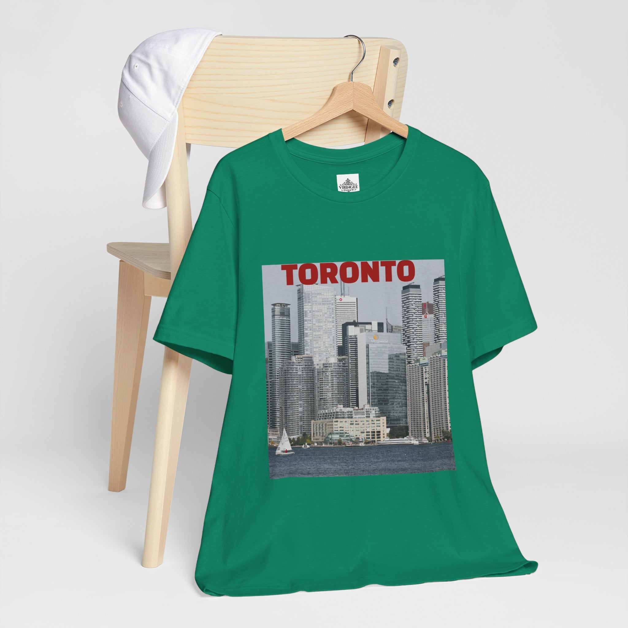 Unisex Toronto Harbor T-shirt inspired by city skyline