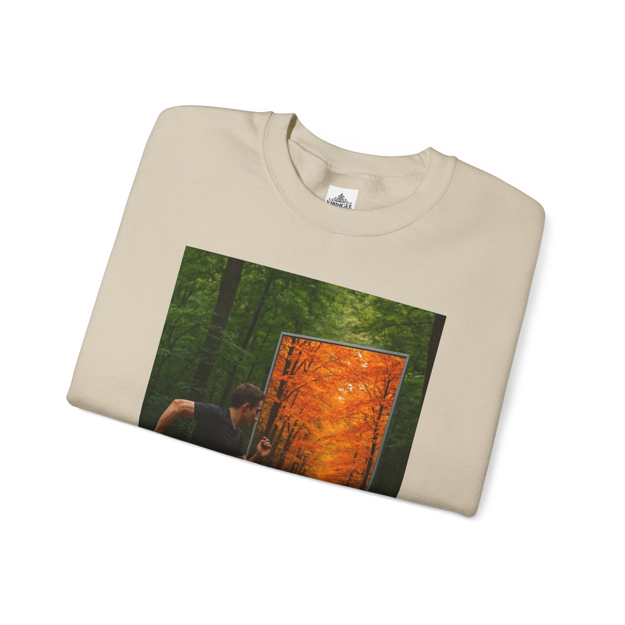 Viringee Fall Door Unisex Heavy Blend™ Crewneck Sweatshirt