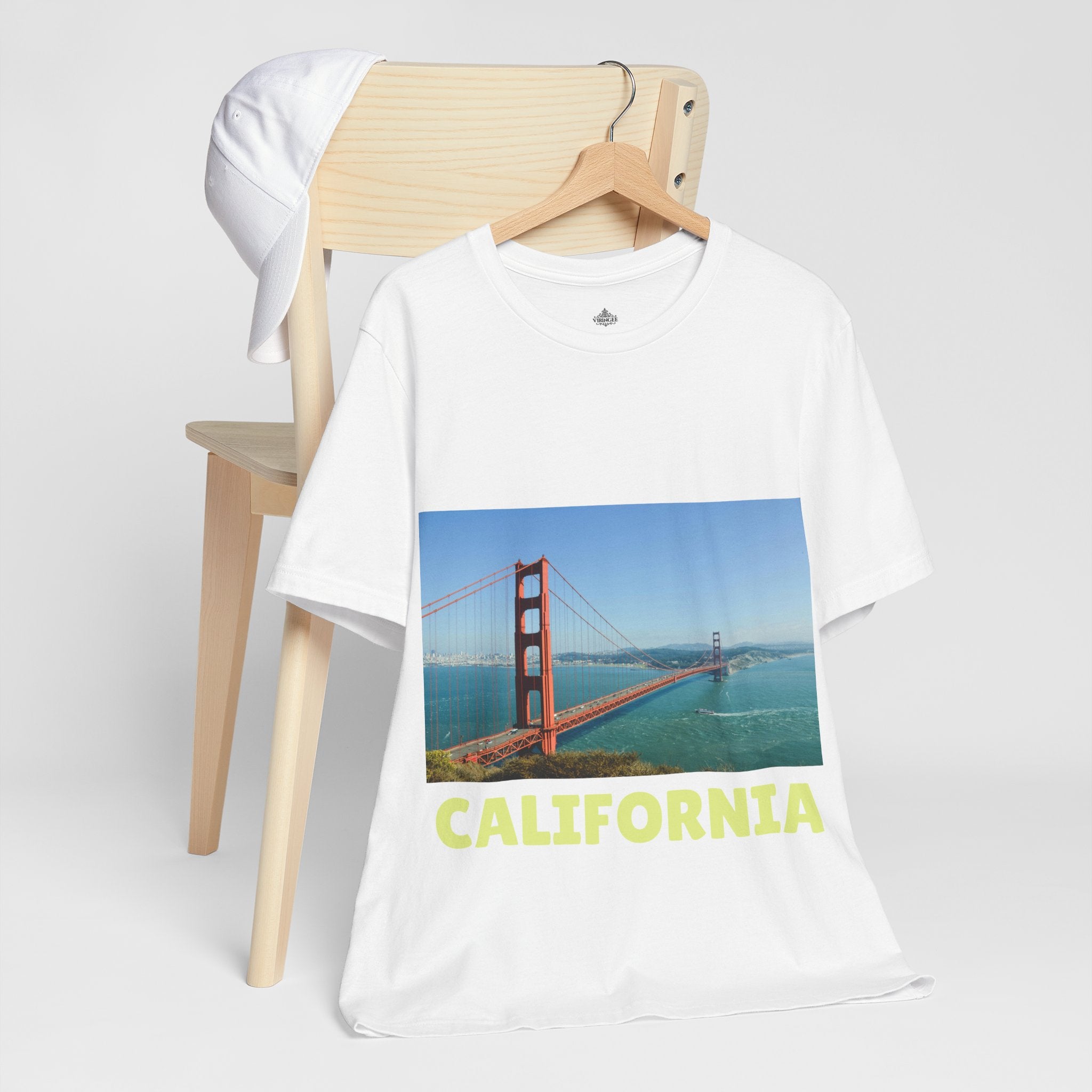Viringee California Golden Gate Bridge Graphic T-shirt