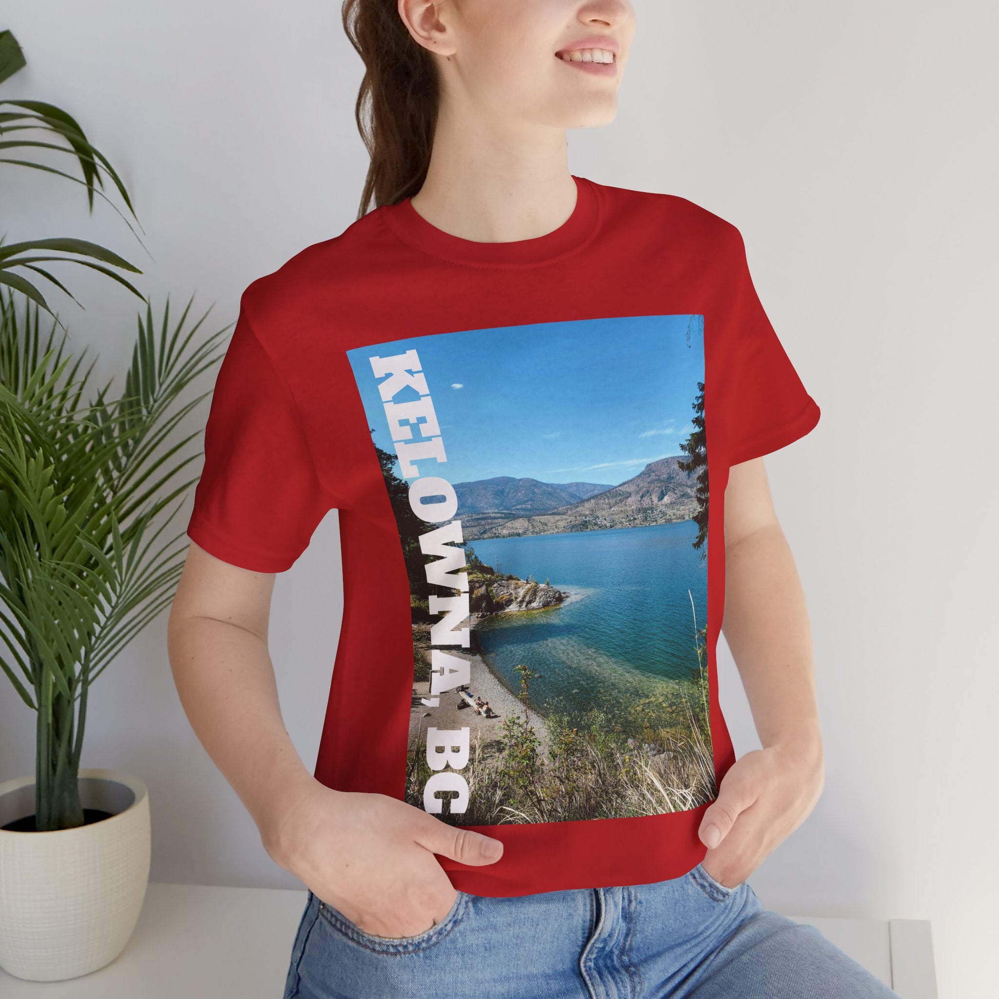 Viringee Kelowna BC scenic T-shirt, unisex short sleeve