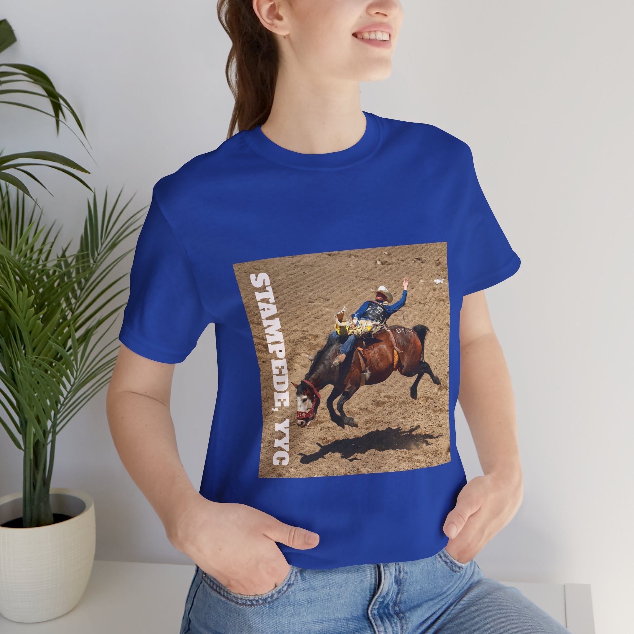 Unisex Calgary rodeo T-shirt by Viringee with Stampede design
