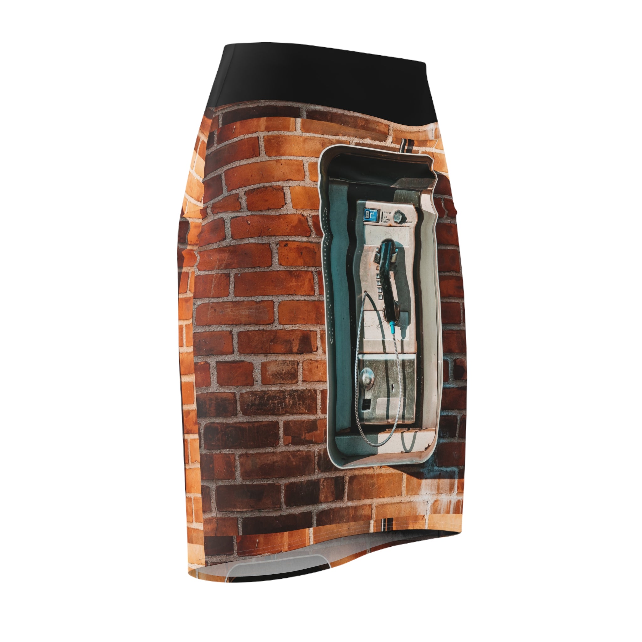 Vintage Phone Booth Pencil Skirt