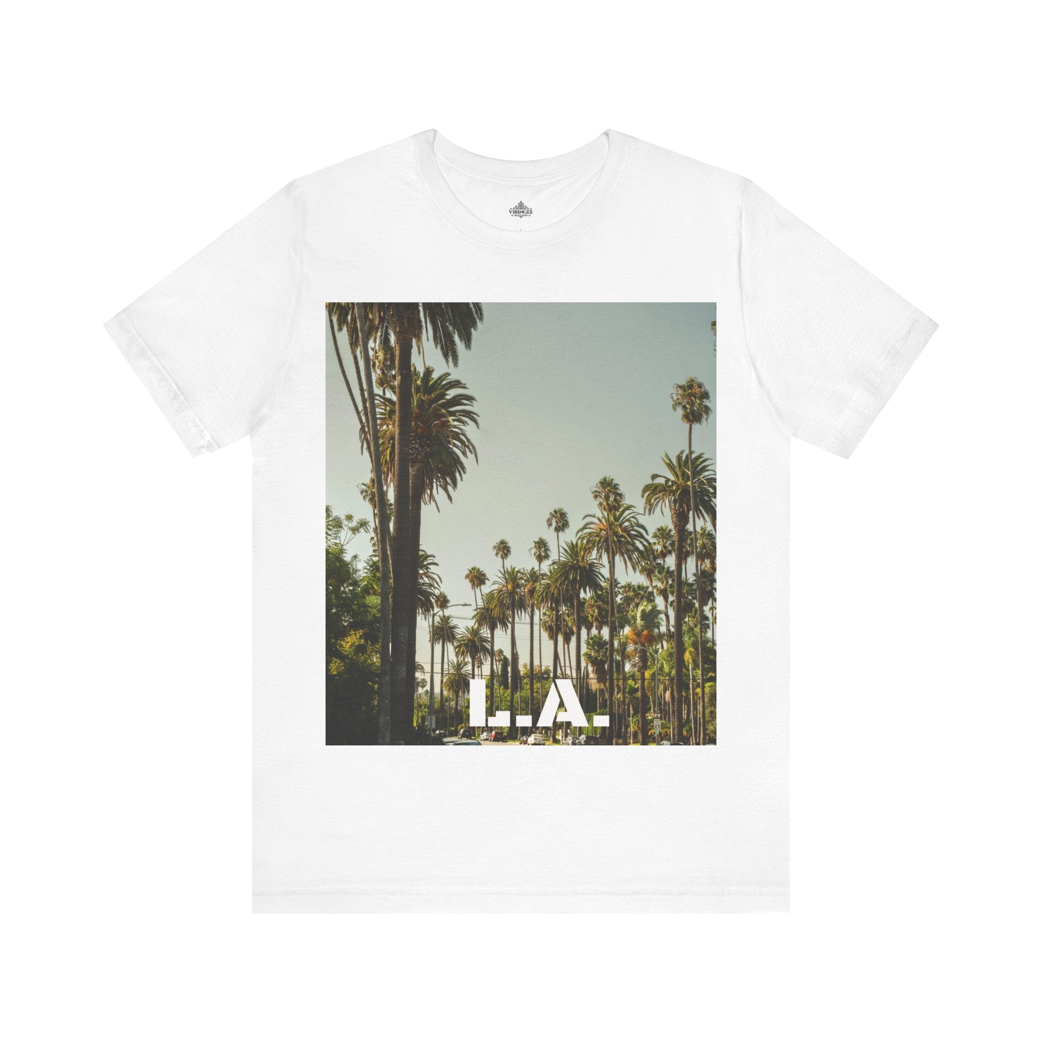 Viringee LA Palm Unisex Trees Graphic T-shirt
