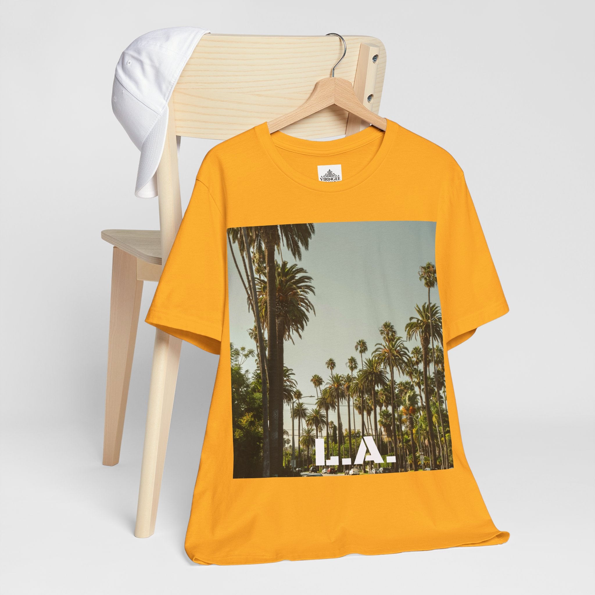 Viringee LA Palm Unisex Trees Graphic T-shirt