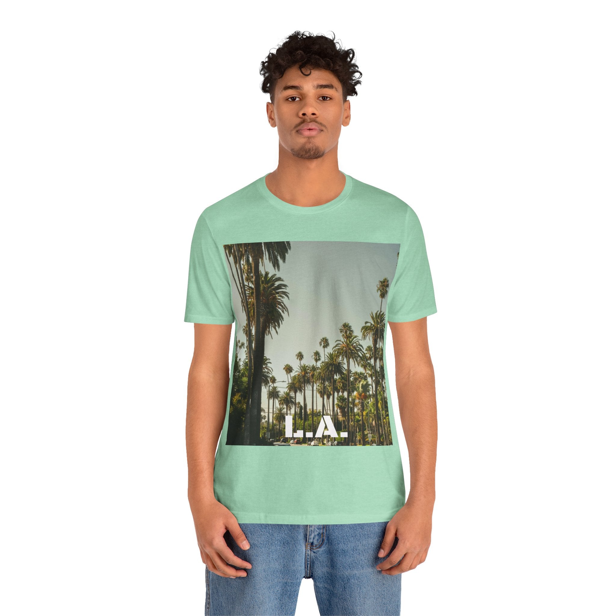Viringee LA Palm Unisex Trees Graphic T-shirt