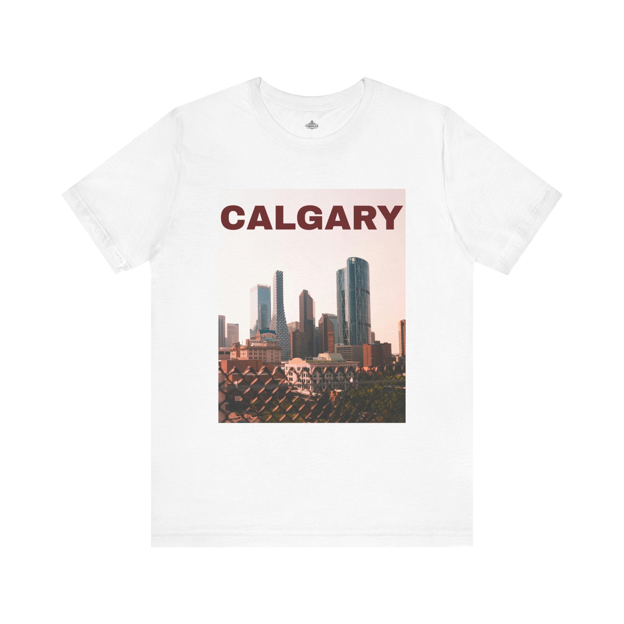 Unisex Calgary skyline T-shirt with bold city design