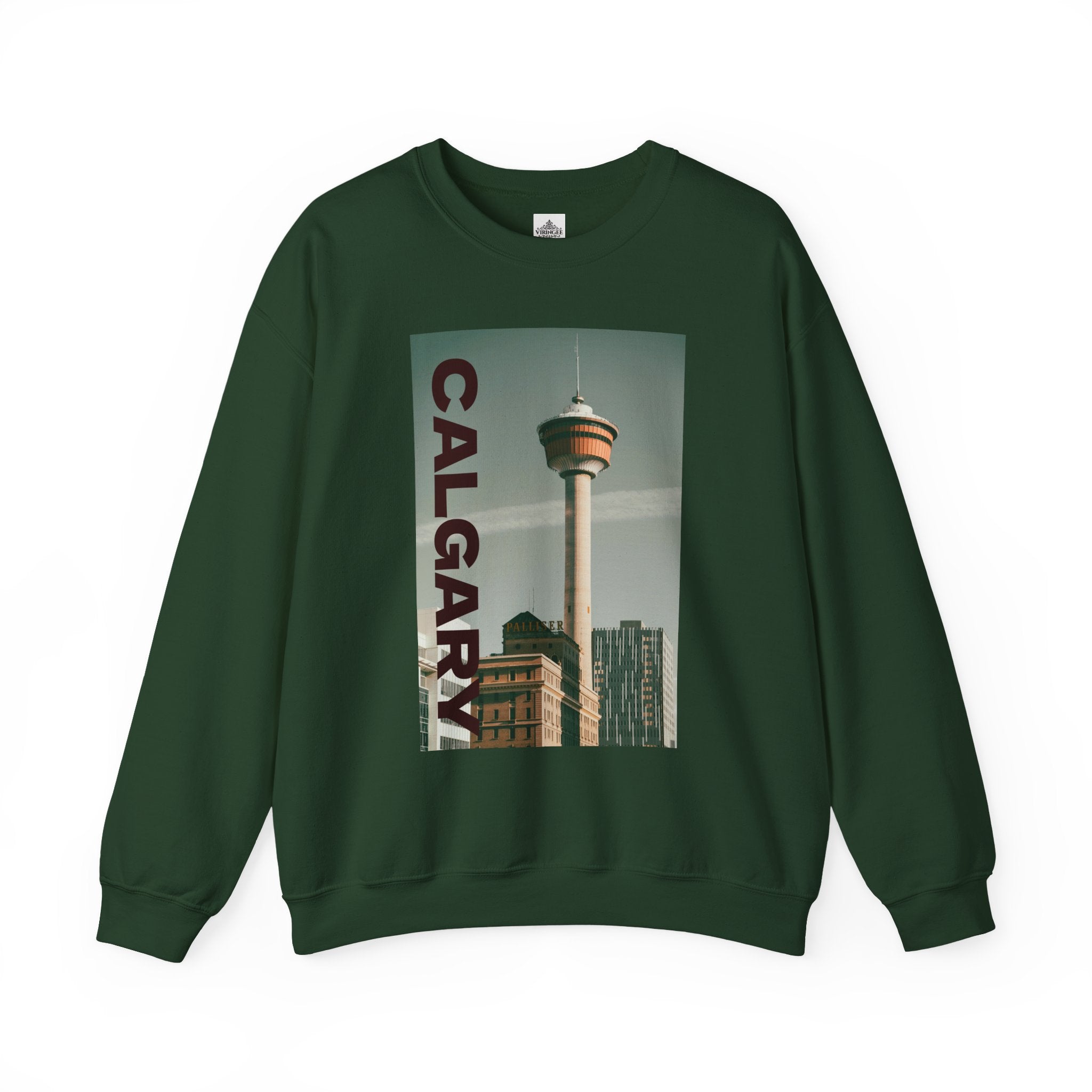 Viringee Calgary Tower Crewneck Sweatshirt