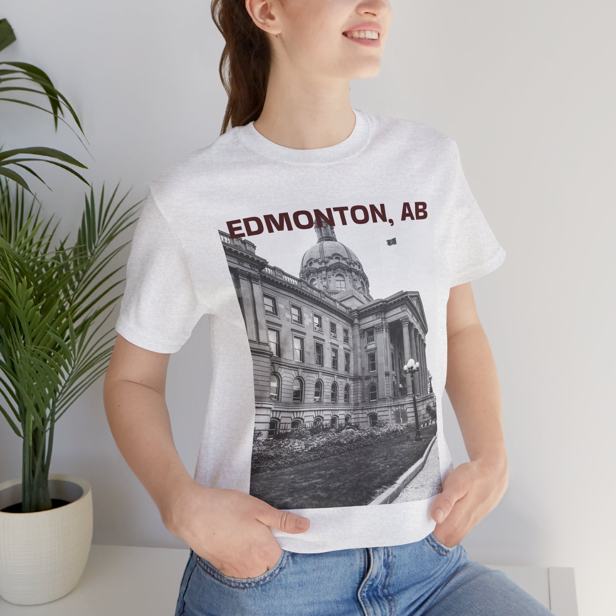 Unisex Edmonton city lovers T-shirt by Viringee