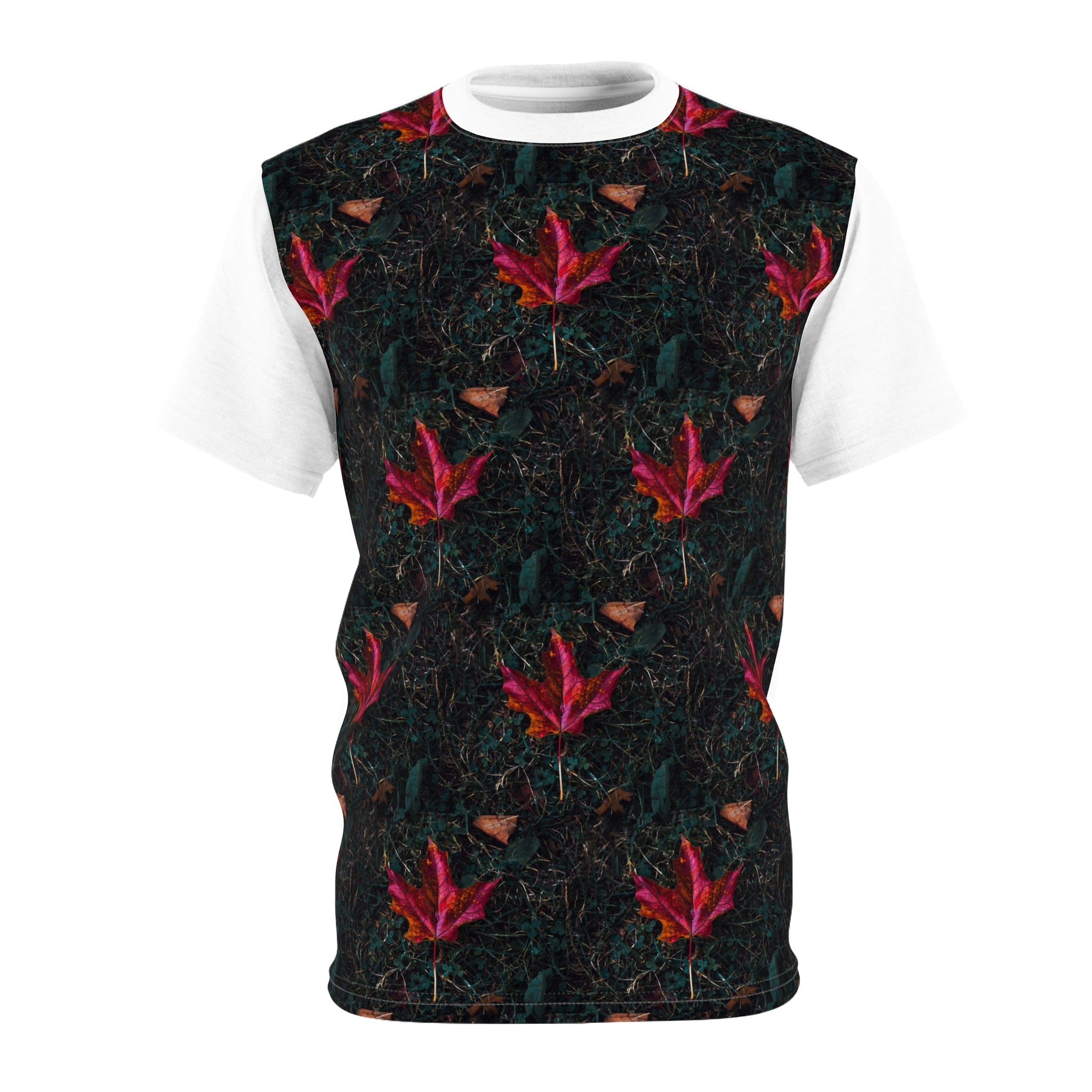 Viringee Colorful Maple Leaf Botanical Unisex T Shirt