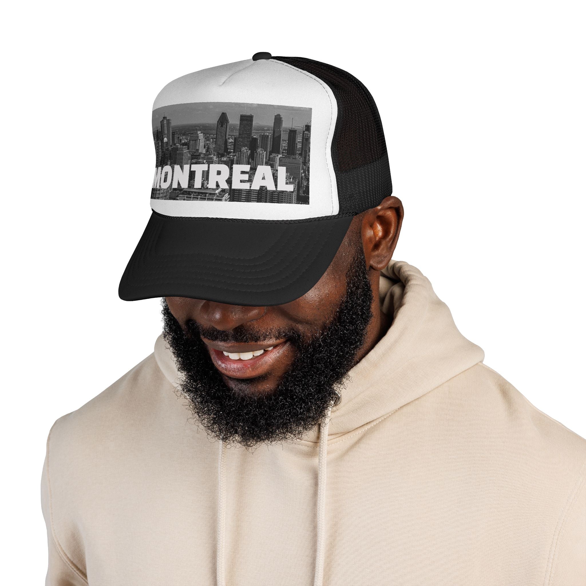 Unisex Montreal trucker cap, breathable mesh back