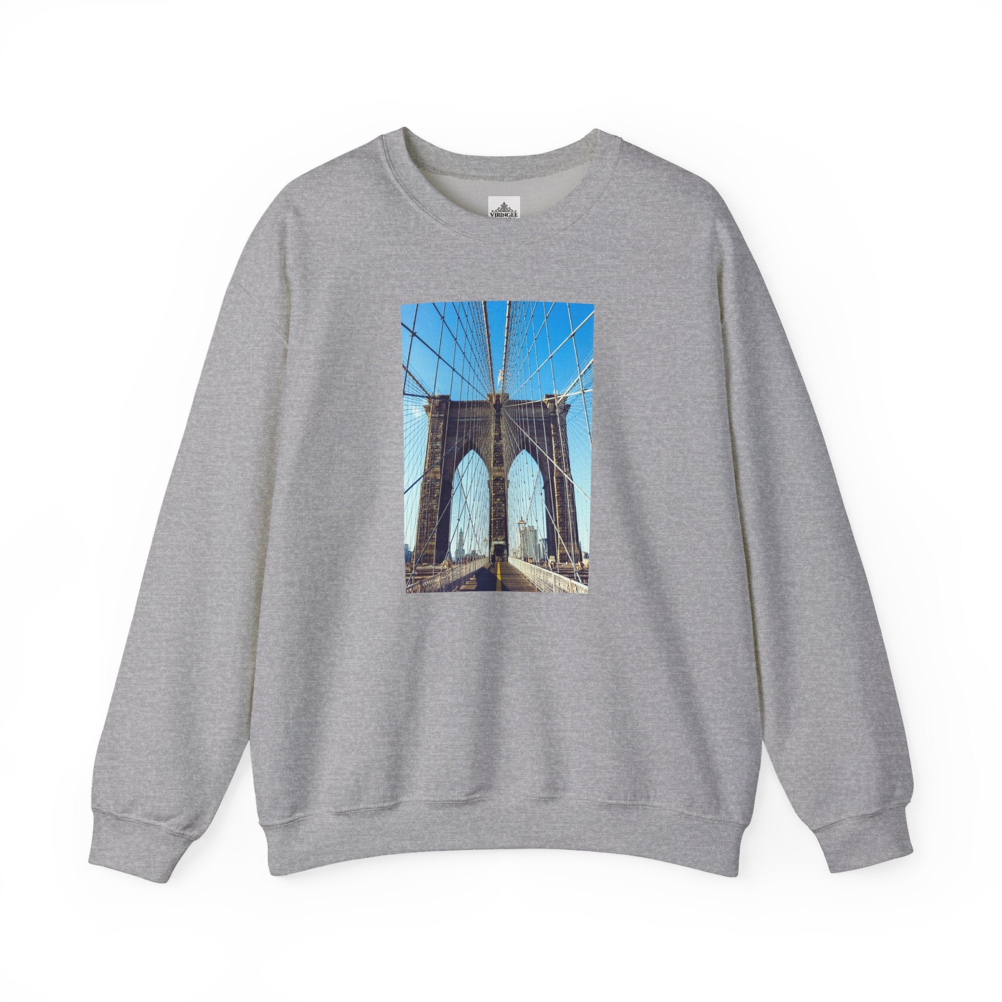 Viringee Brooklyn Bridge Crewneck Sweatshirt