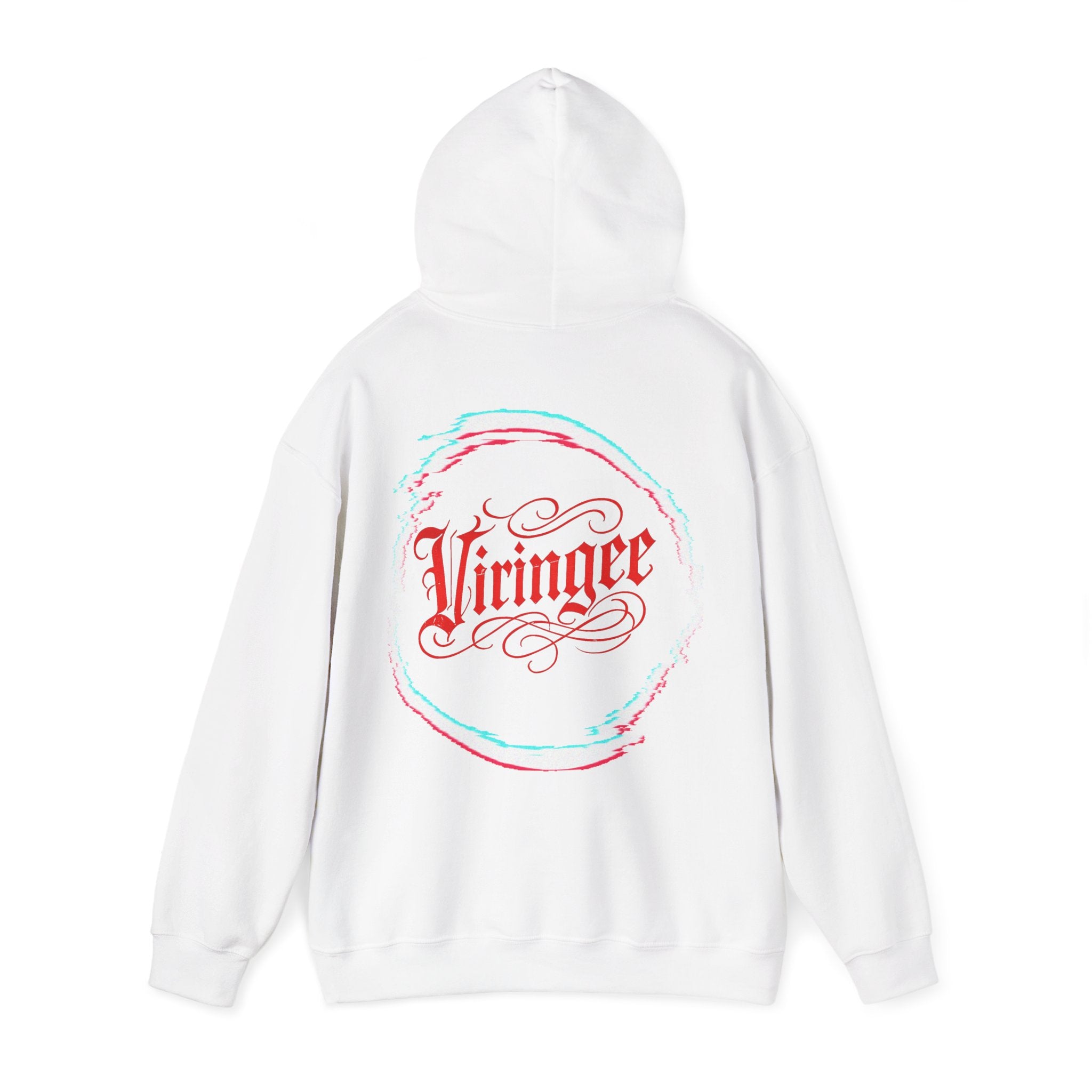 Viringee Red Logo Classic Script Hoodie