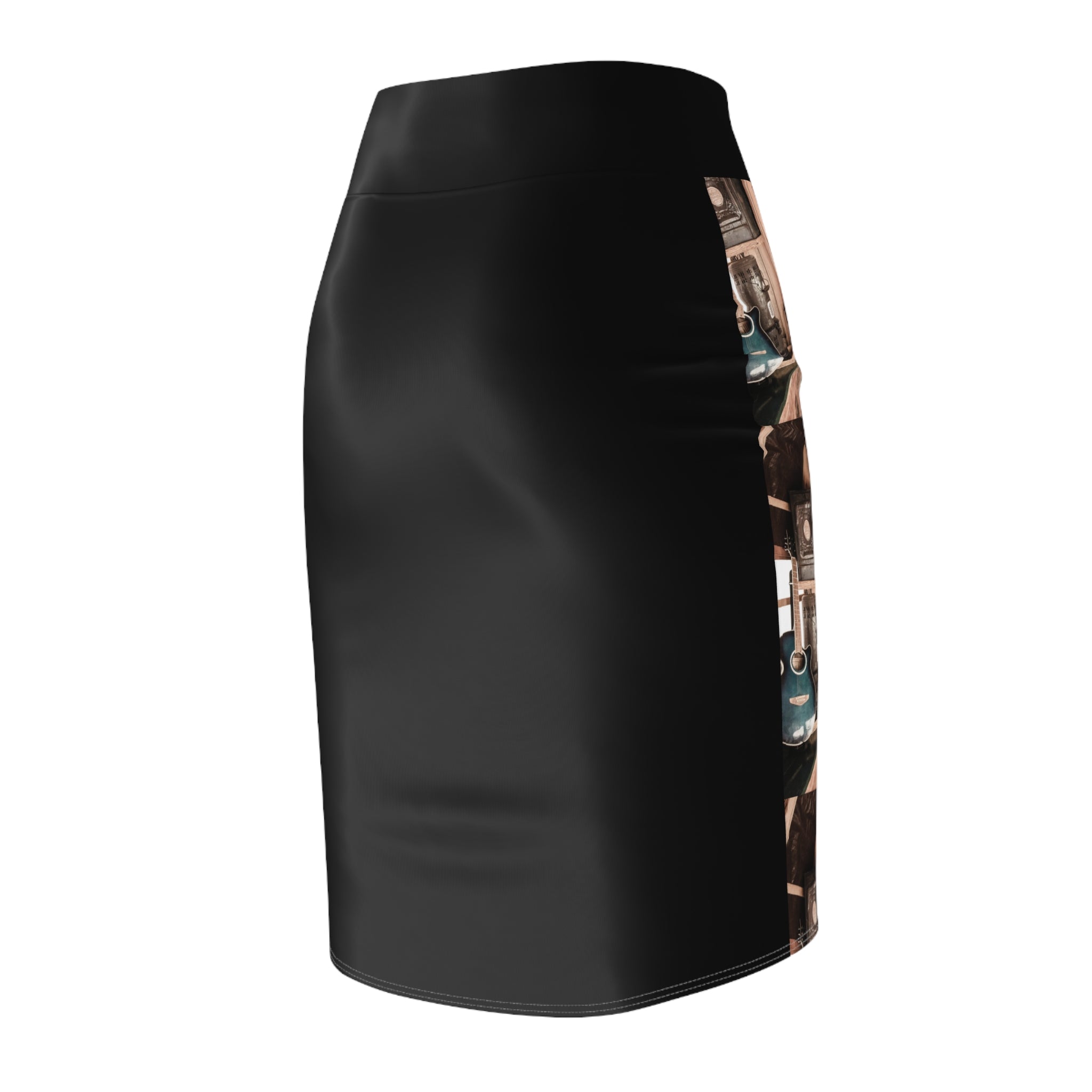 Viringee Vintage Music Cabin Women's Pencil Skirt