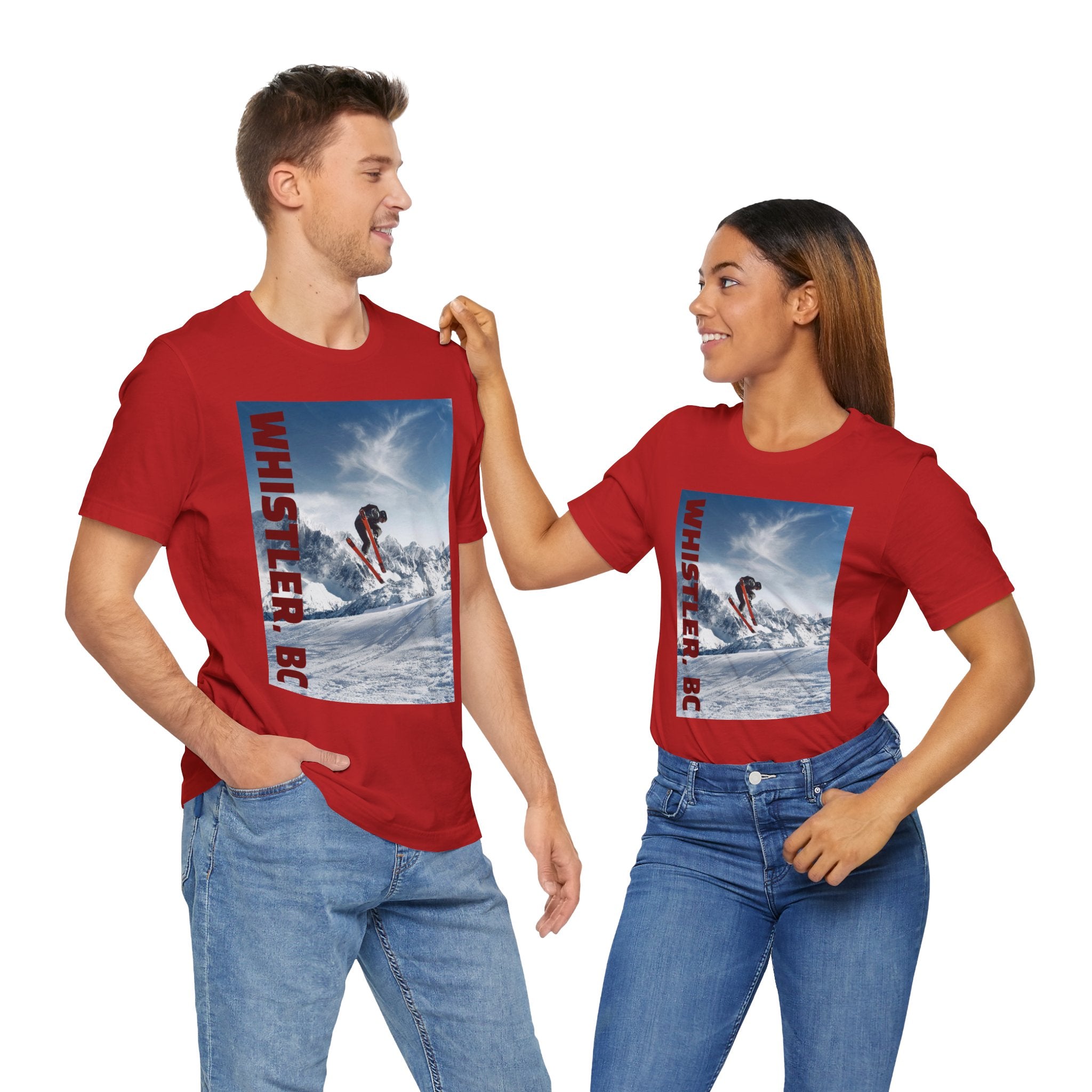 Viringee Whistler BC Snowboarder Short Sleeve Tee