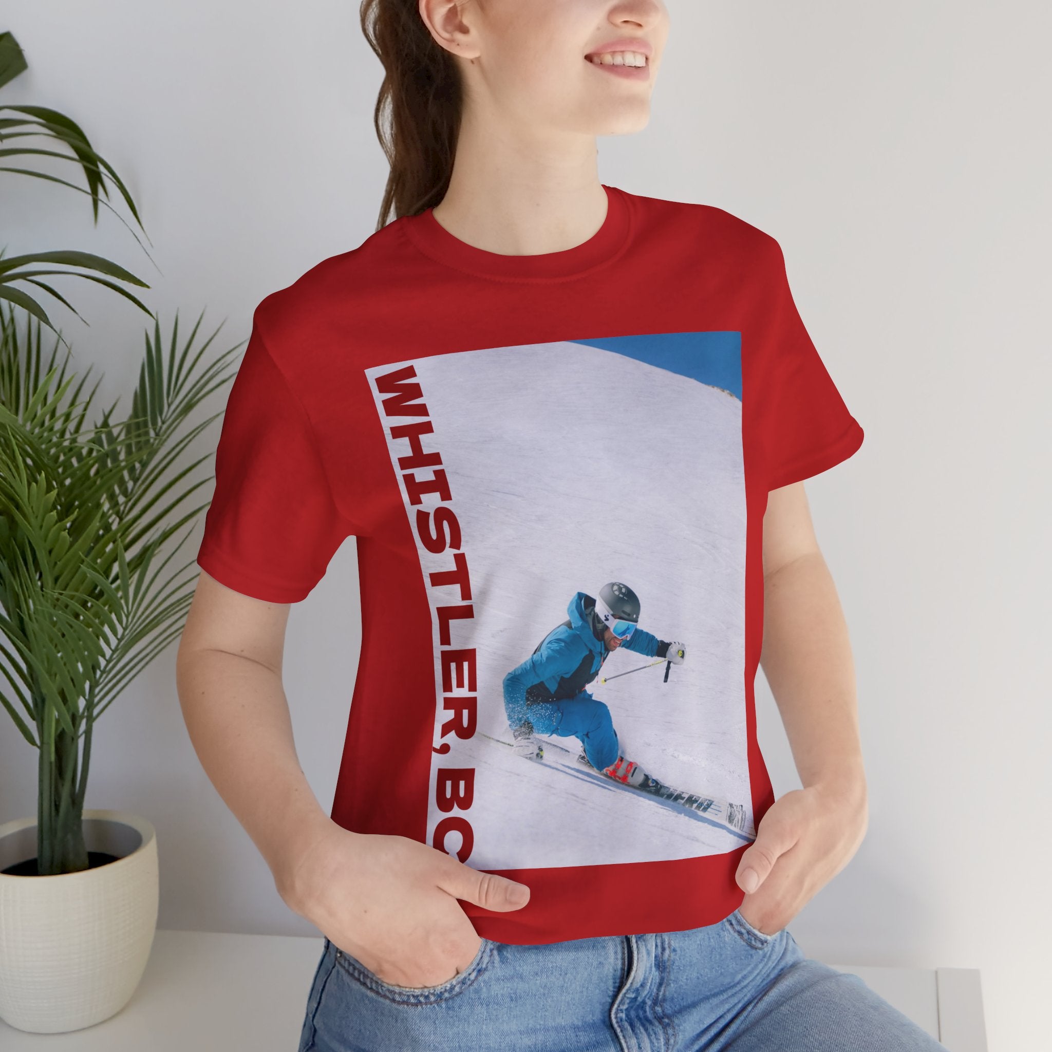 Whistler mountain pride T-shirt, unisex casual wear